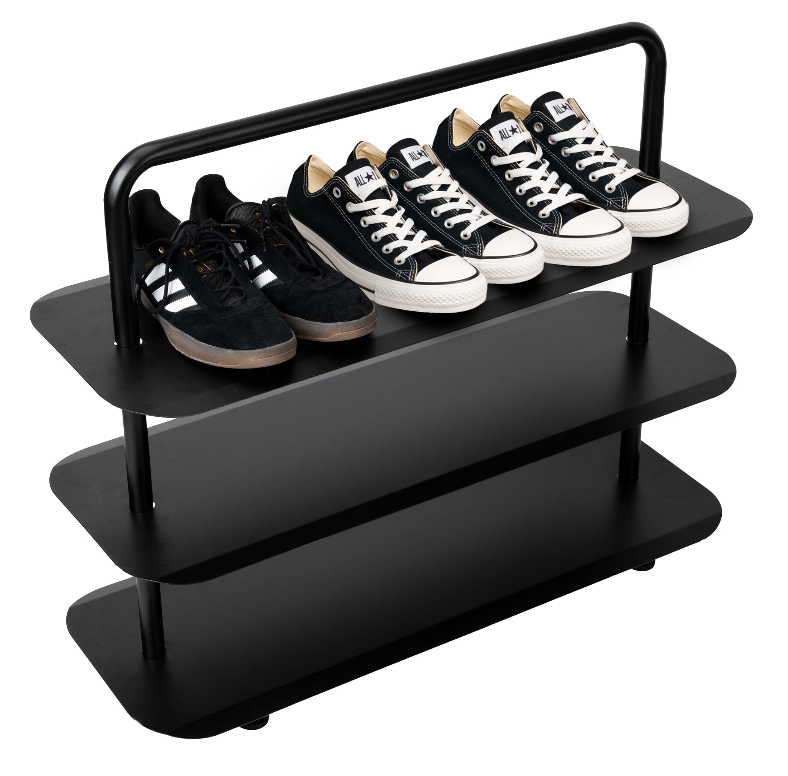 Amazer 3 Tiers Shoe Rack for Closet, Wide Shoe Storage Organizer for 10-12  Pairs of Shoes, Black Shoe Shelf with Removable Pocket for Bedroom
