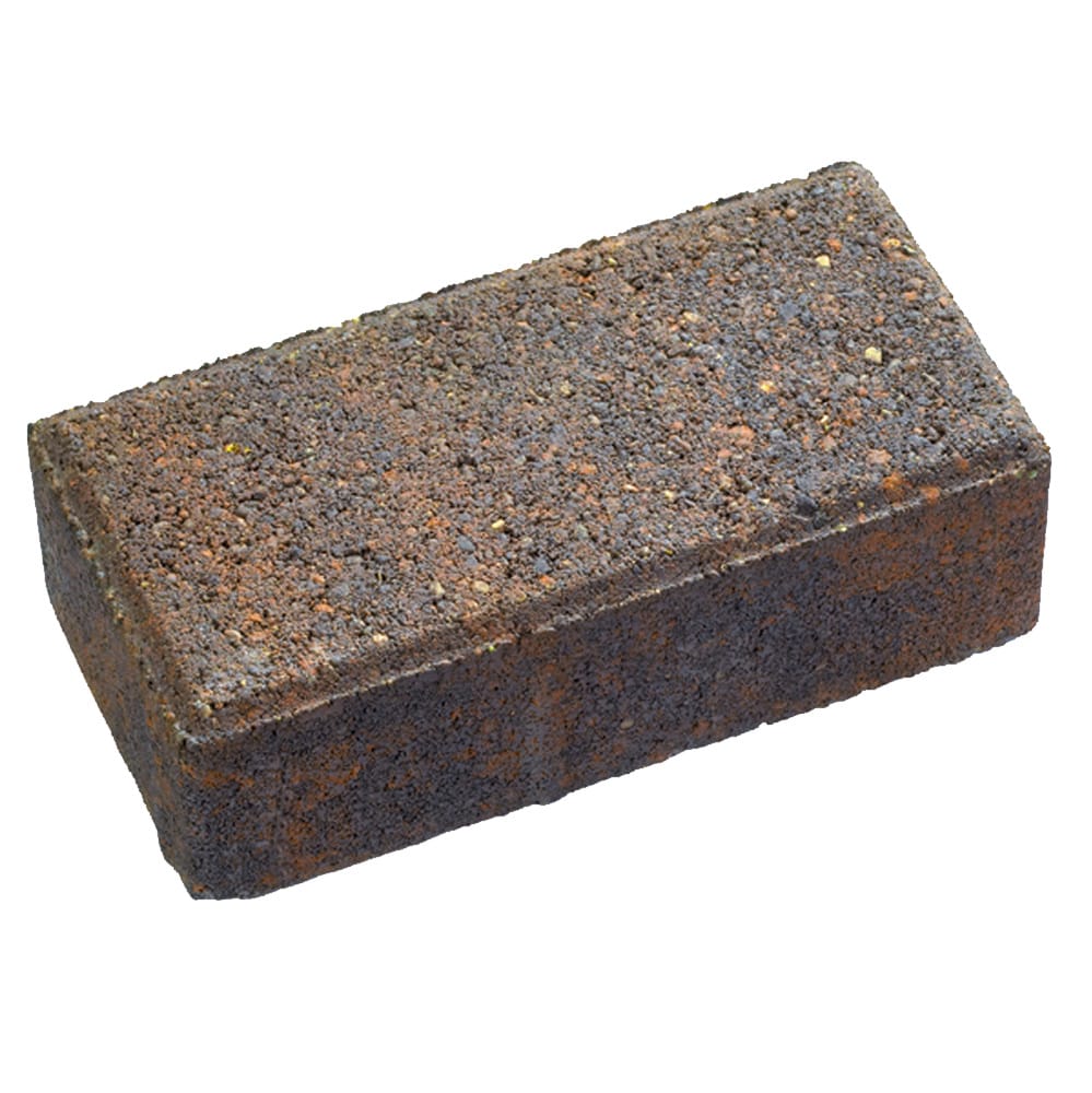  605053AUB 8-Inches L x 4-Inches W x 3-Inches H Rectangle Autumn blend Concrete Paver