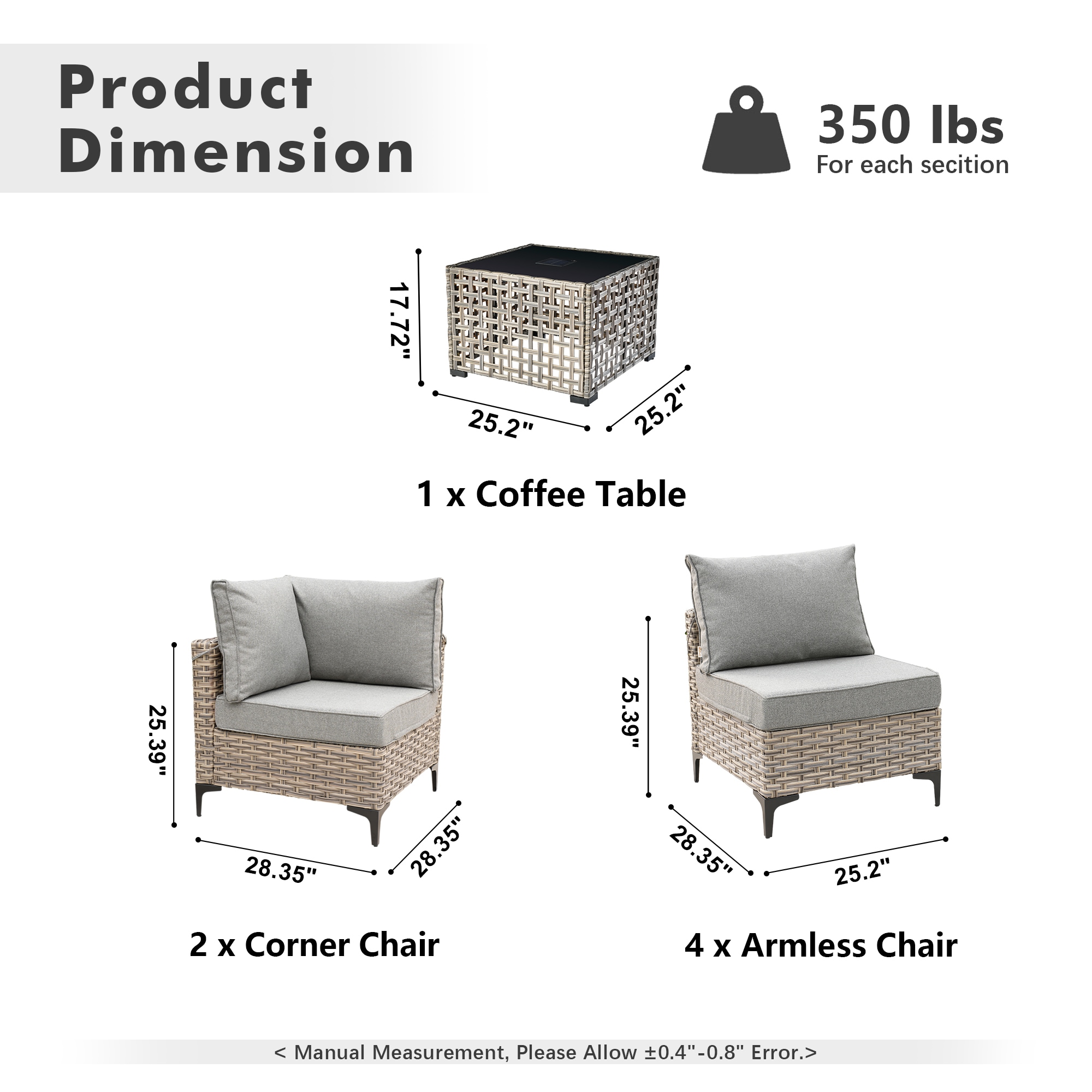 ALTRIGUS 6L-SKT207-AL Patio-Conversation-Sets - View #3