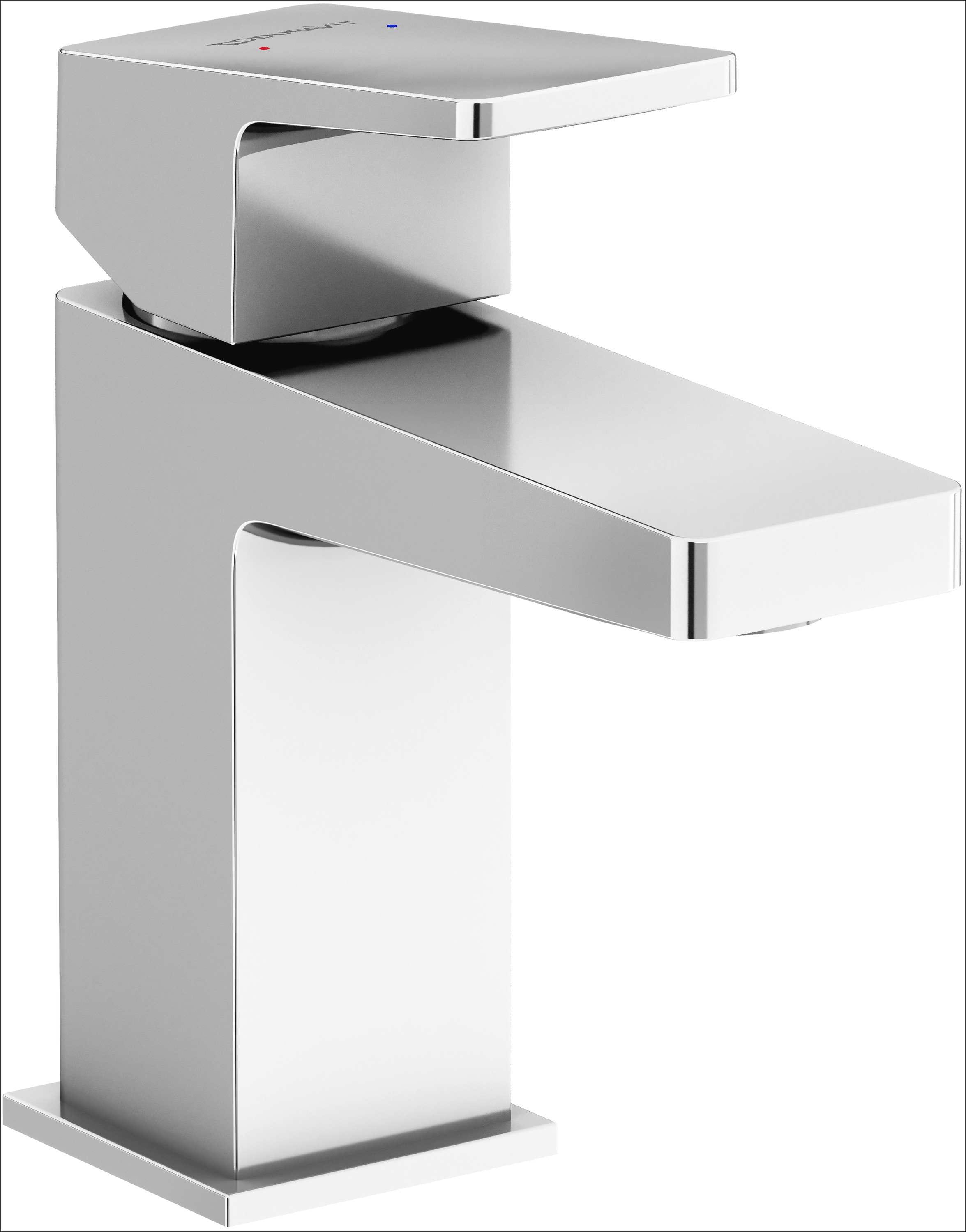 Duravit DS1010001U10 DuraSquare Single Handle Single Hole Bathroom Faucet with Drain Kit Included Included in Chrome