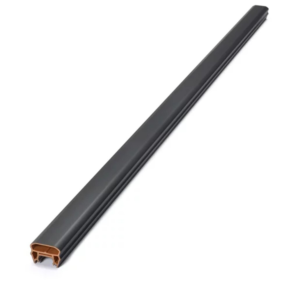 Trex BKCROWNTR08FS Transcend 3.63-in x 96.56-in Charcoal Black Unfinished Composite Handrail