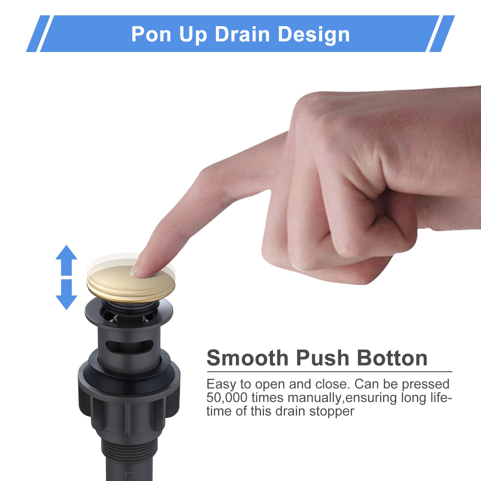 WOWOW X3003G-LW Popup-Drains-Accessories - View #4
