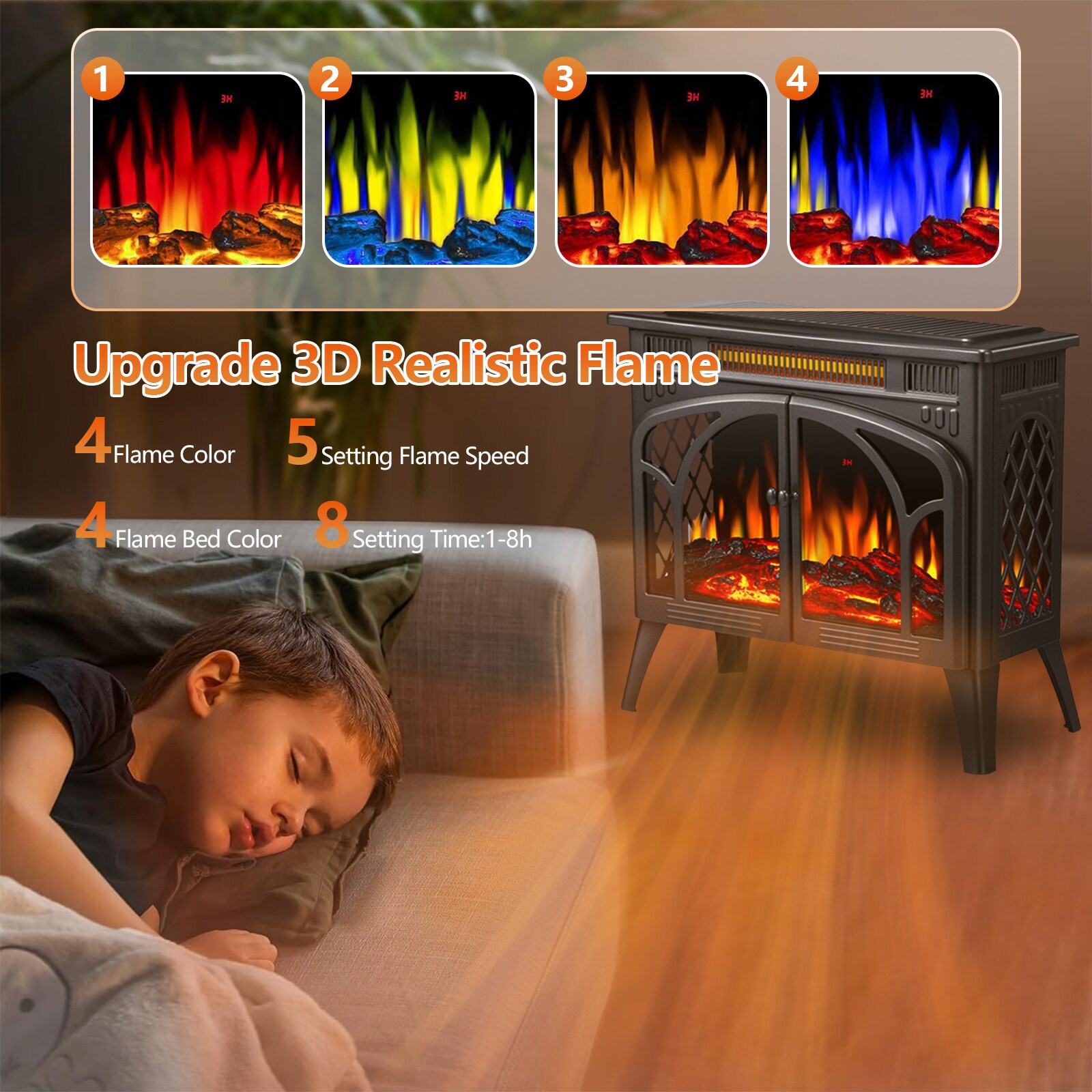BANSA ROSE LLZJWL41705 Electric-Fireplaces - View #4