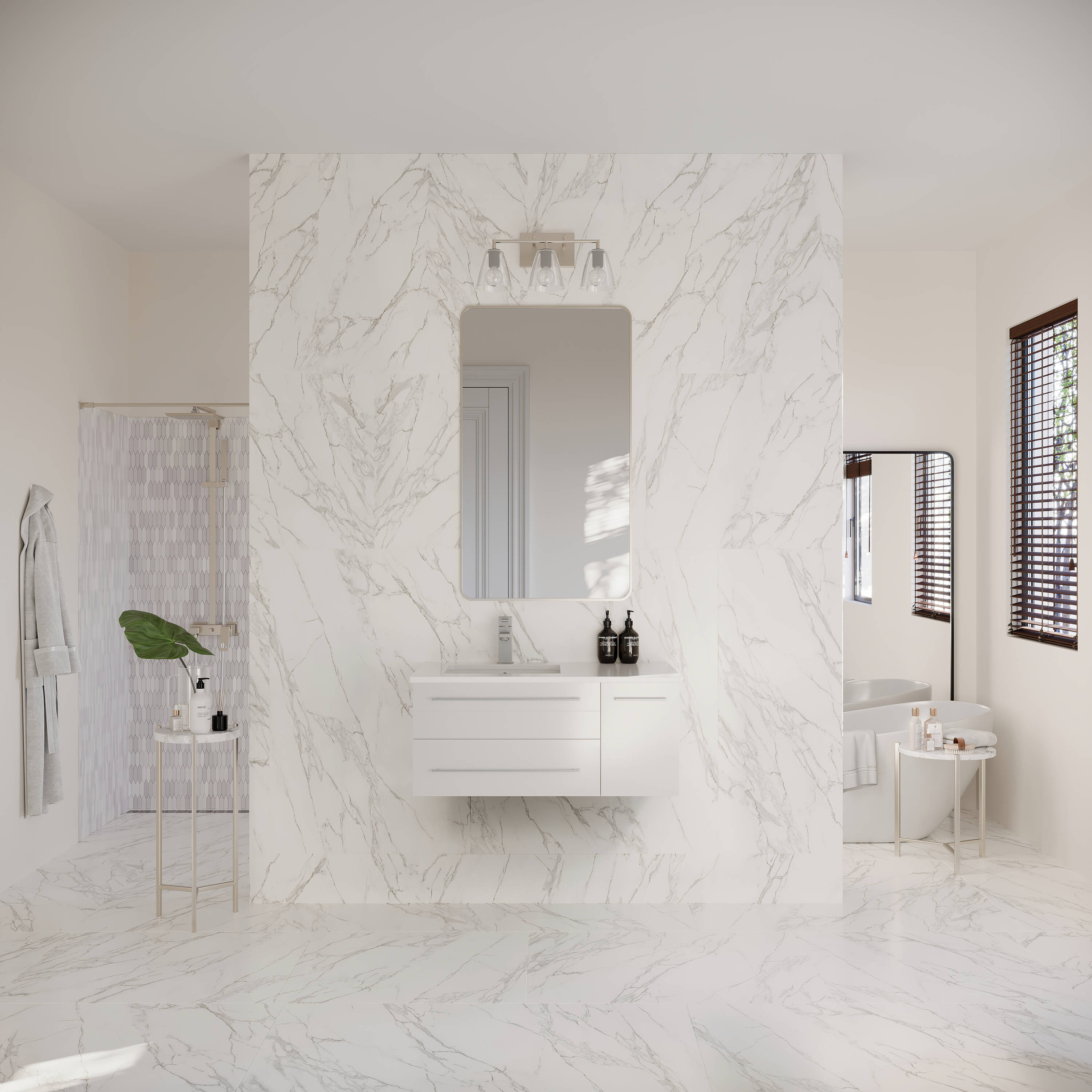 Fresca FCB6136WH-UNS-L-CWHU Bath-Vanity-Combo - View #5