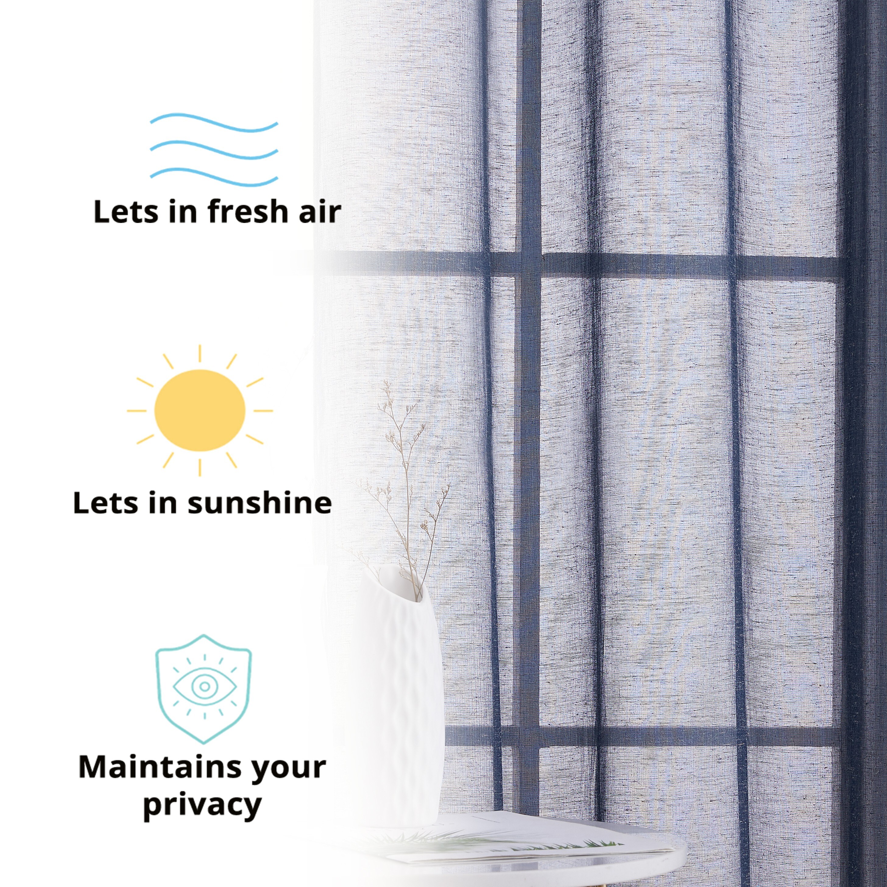 HLC.me SIERA-LN-NVY84 curtains - View #4