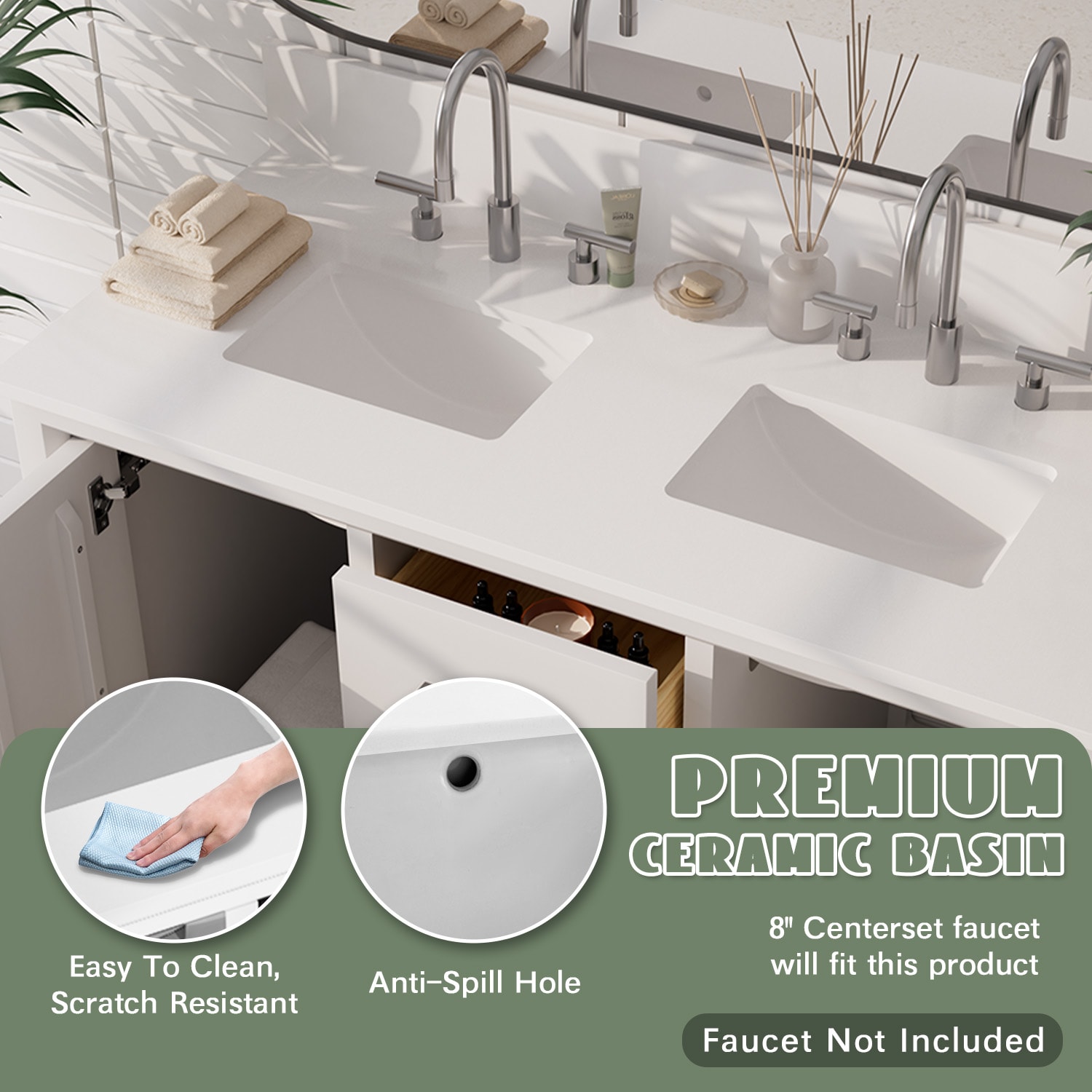 VOUA SAF-DSRCJ-YE1 Bath-Vanity-Combo - View #7