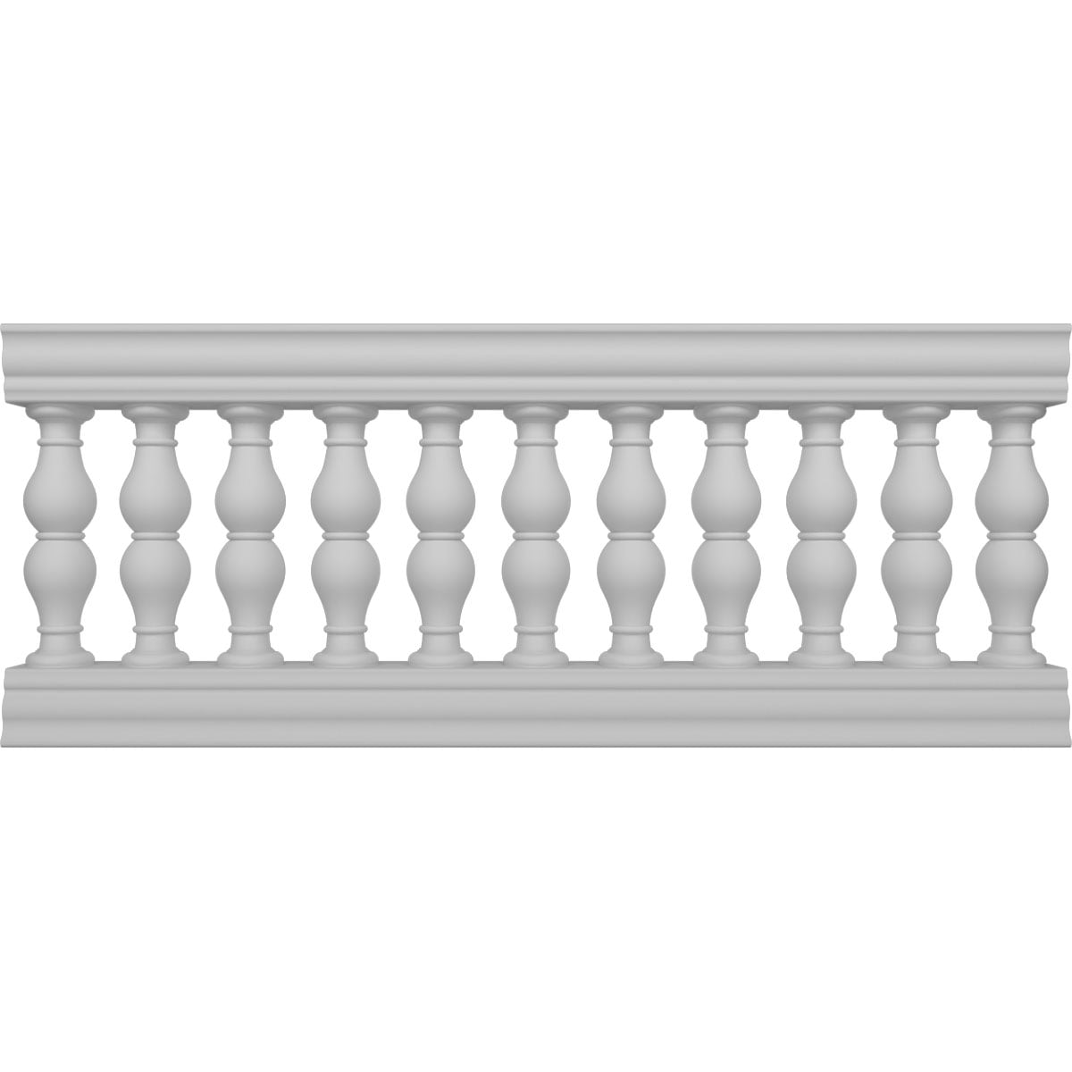 Ekena Millwork BALK32X072AVN FiberThane 6-Feet x 32-Inches Avalon Fiberglass Deck Rail Kit