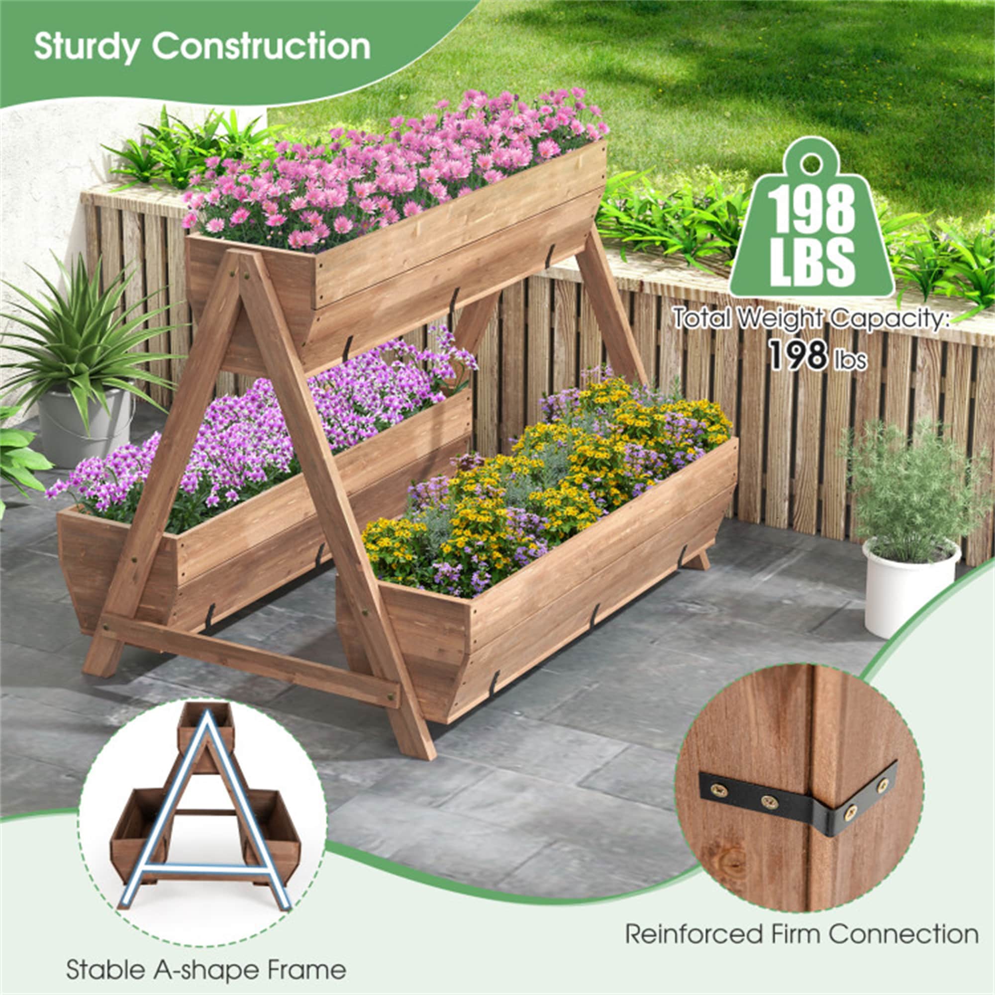 BABOOM BOM-T4098BN-CO Raised-Planter-Boxes - View #9