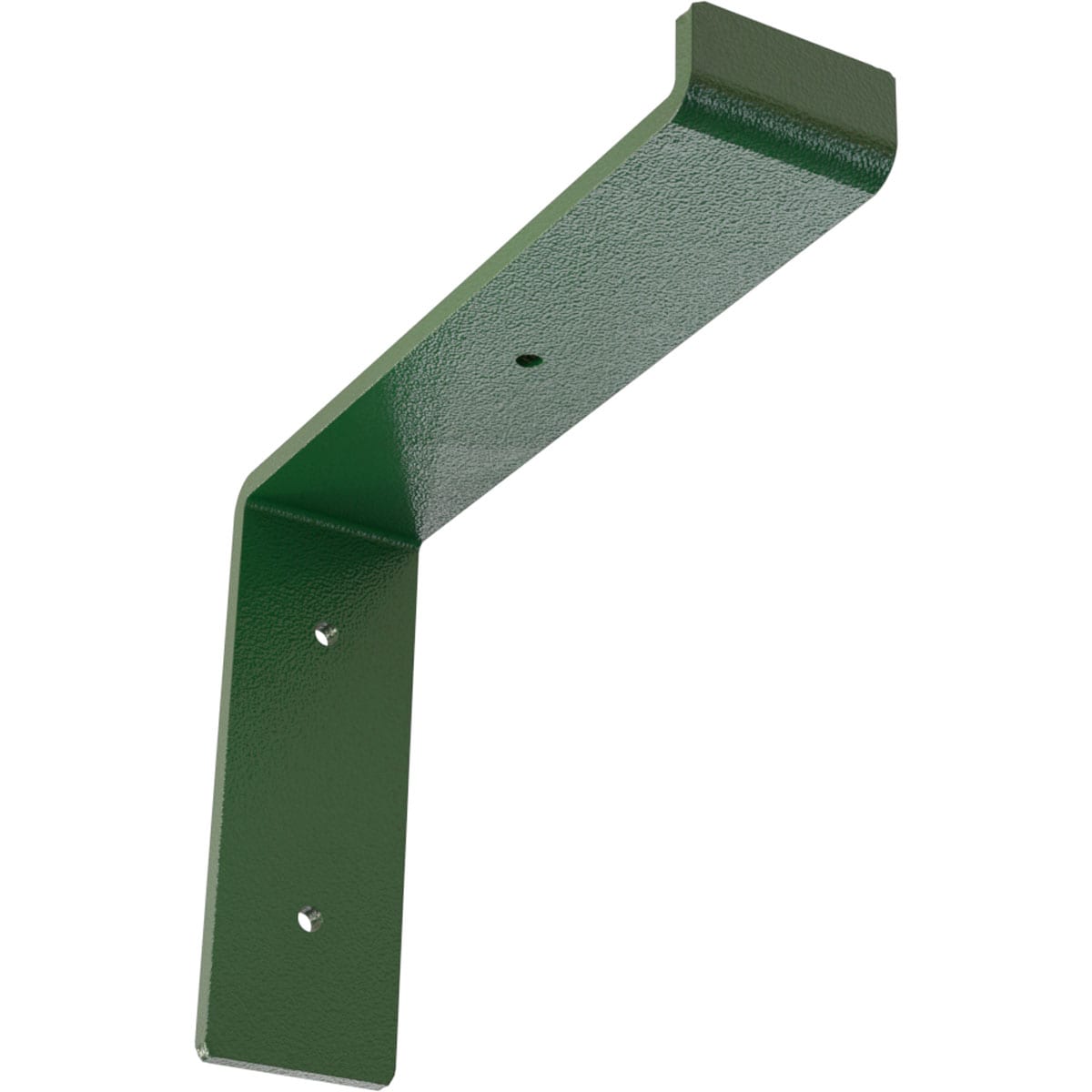 Ekena Millwork BKTM02X08X06TSHDG Steel Truss Shelf 8-in x 2-in x 6.75-in Green Steel Mounting bracket