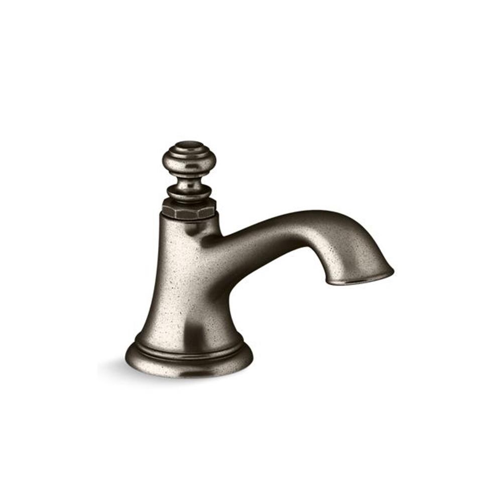 KOHLER 72759-VNT Artifacts Vintage Nickel Widespread WaterSense Bathroom Sink Faucet with Drain