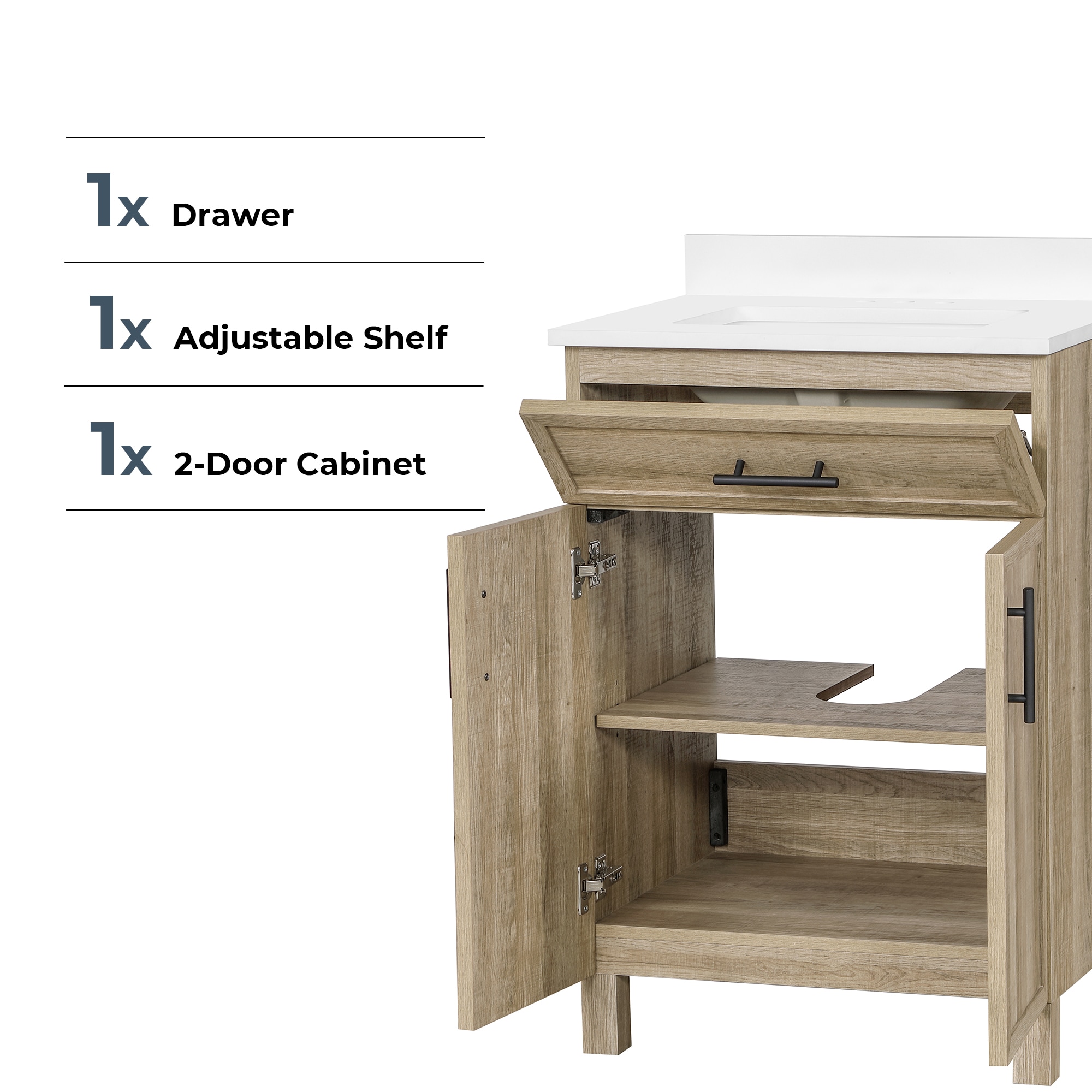 Style Selections DOLTON-24NO-COMBO Bath-Vanity-Combo - View #13