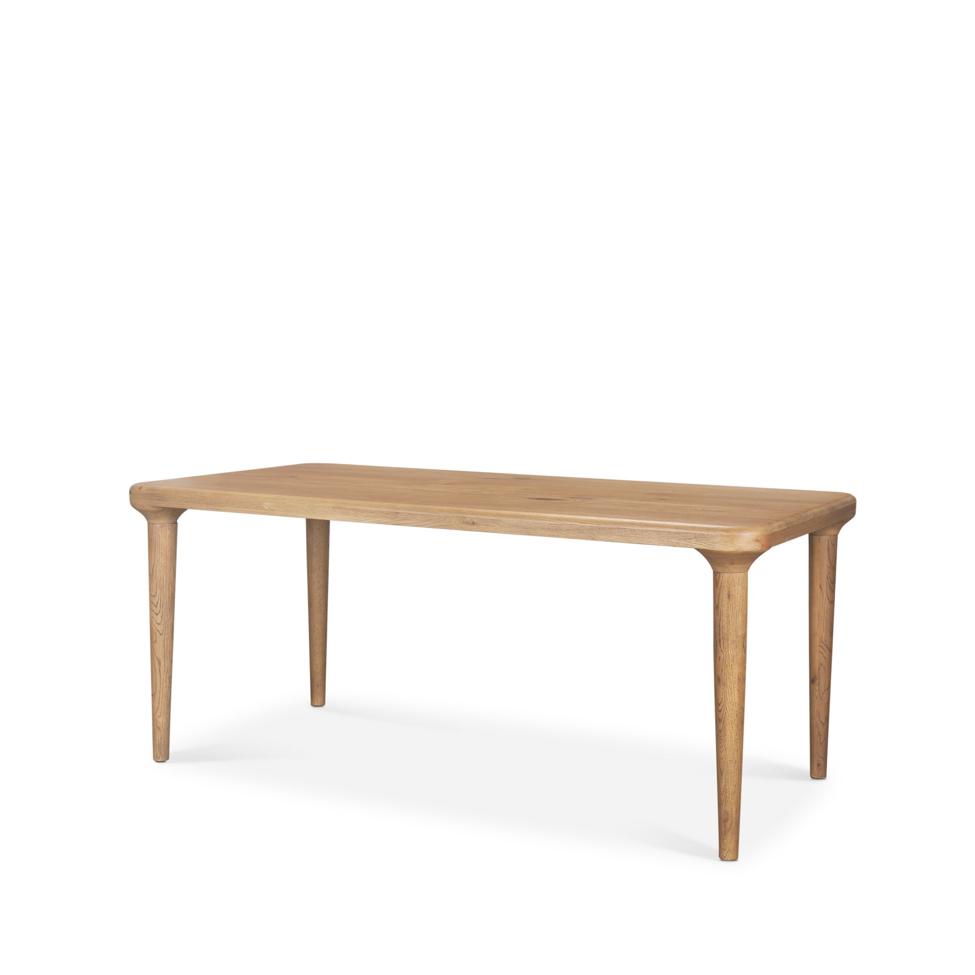 Mercana 70870-AB Brown Farmhouse Dining Table, Wood with Fine Sandblast Wood 72-in L x 30-in H