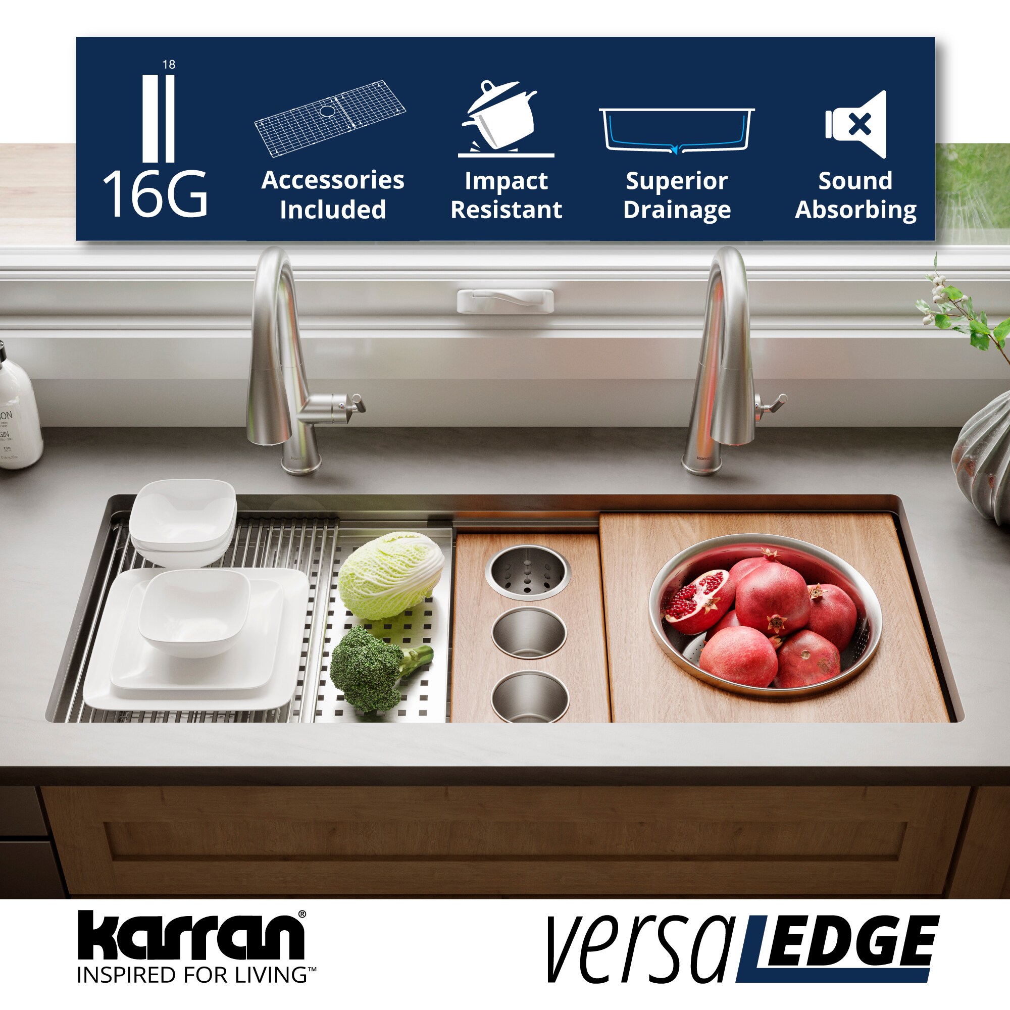 Karran WS-100-PK1 Kitchen-Sinks - View #5