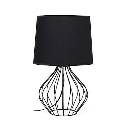 Black Table Lamps At Com, Singer Black Metal Led Uplight Accent Table Lamps