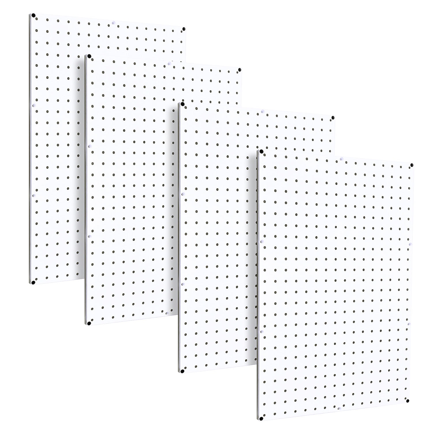 WallPeg WallPeg 4 Each White Plastic Pegboard Panels for 96 Inch Wide  Garage Tool Pegboard in the Pegboard & Accessories department at