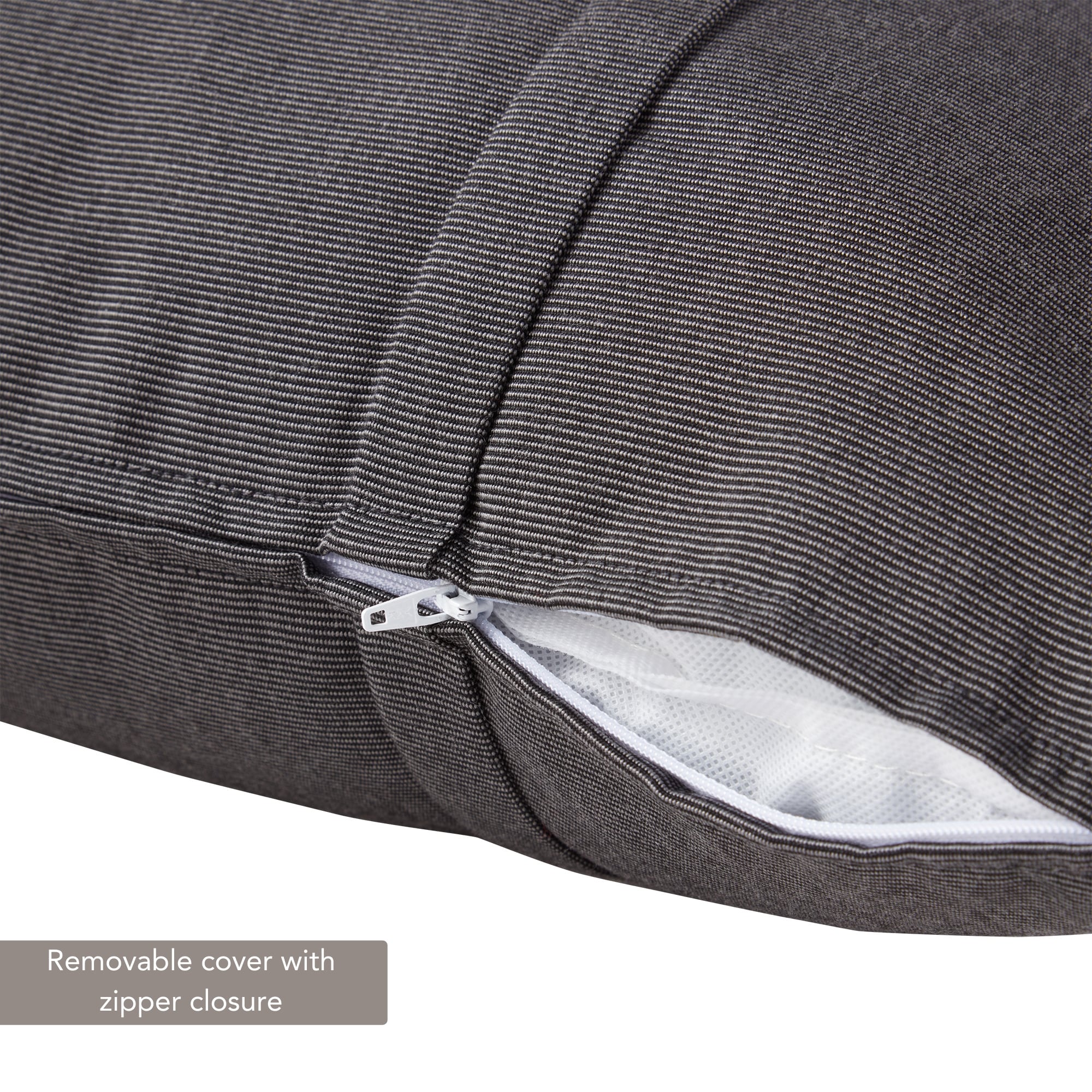 Greendale Home Fashions SP4803S2-COAL Outdoor-Accent-Pillows - View #3