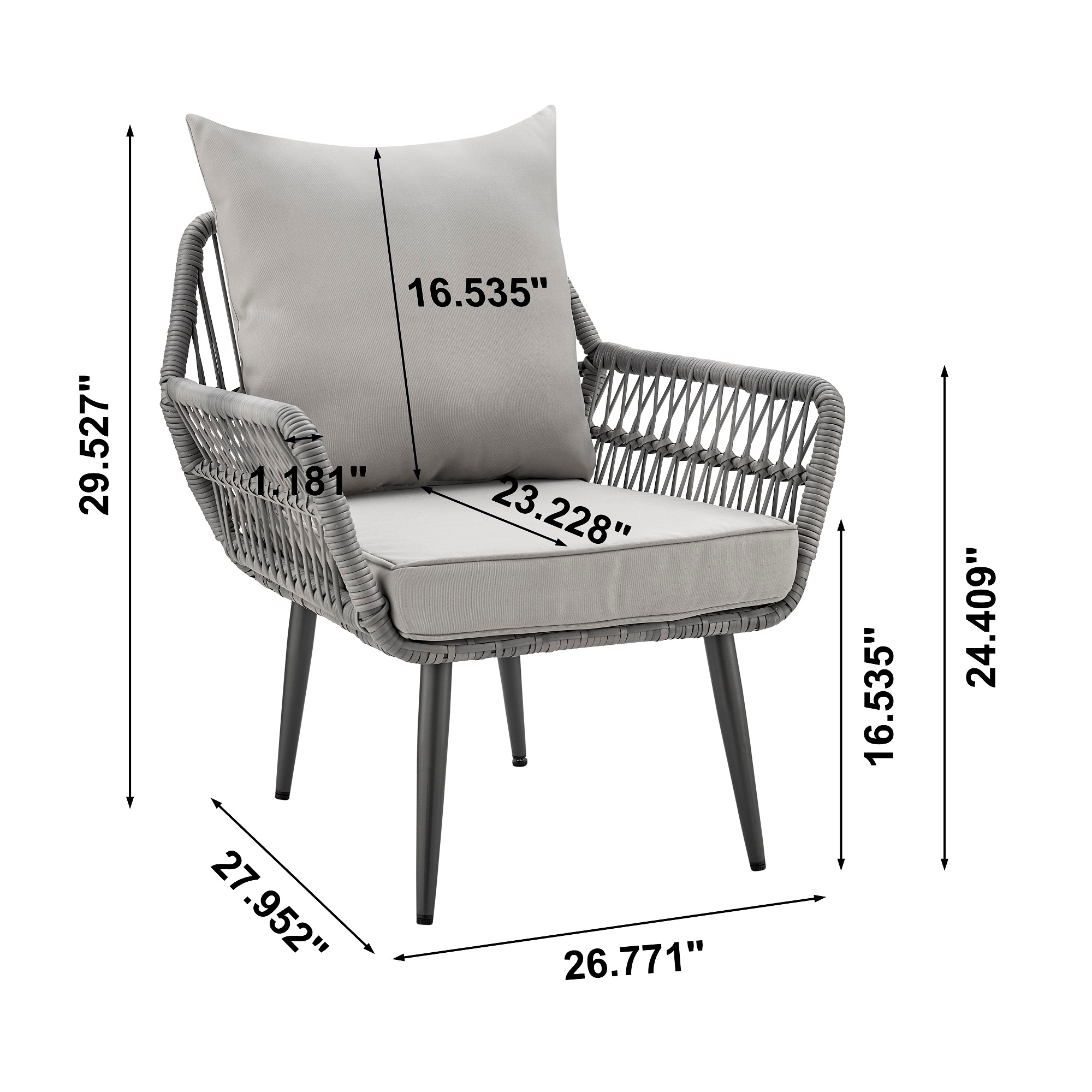 Manhattan Comfort OD-CV019-GY Patio-Conversation-Sets - View #4