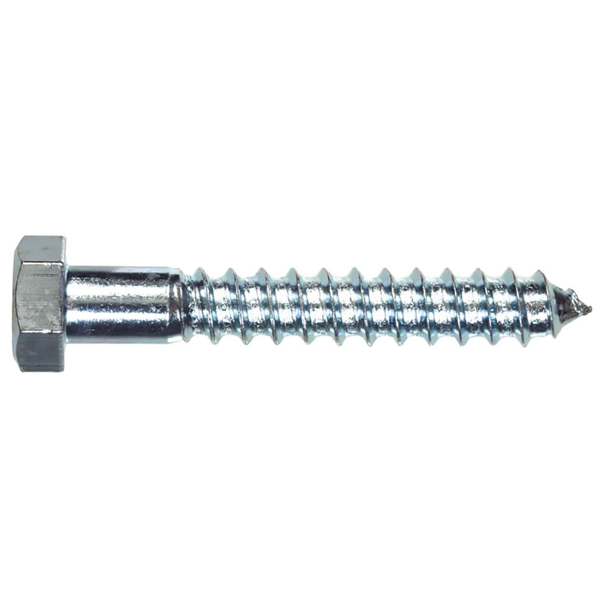 Hillman 5/16-in x 3-1/2-in Zinc-Plated Hex-Head Exterior Lag Screws in the  Lag Screws department at