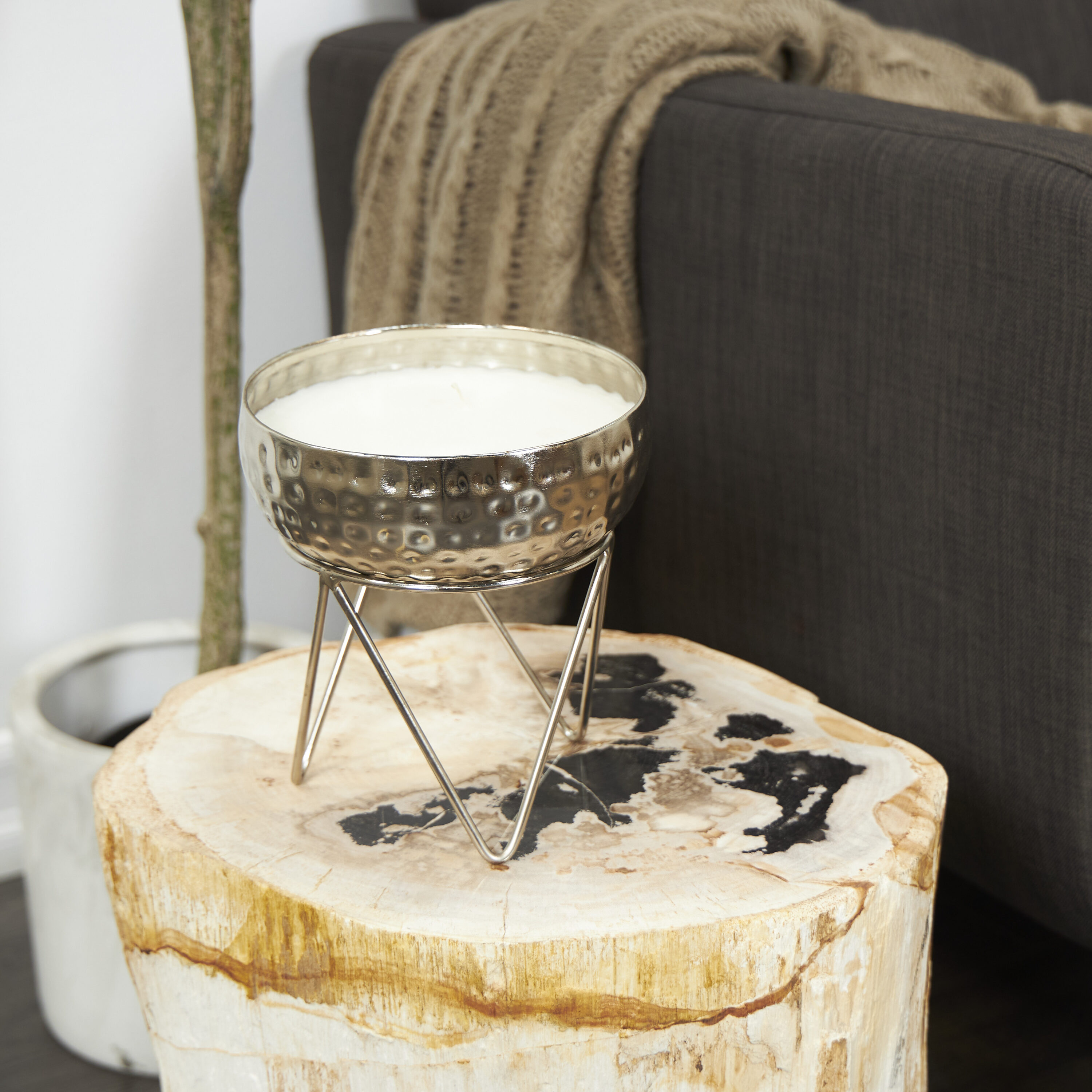 Grayson Lane 820663 Campfire Silver Votive candle