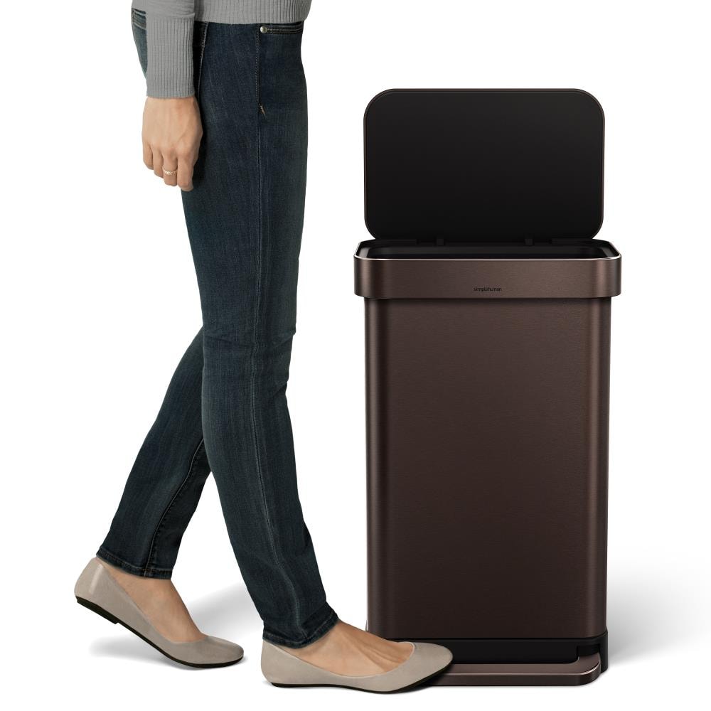 62L Trash Can w/ Recycling, Fingerprint resistant, Soft Cls, Sensor Lid -  Hanover Home