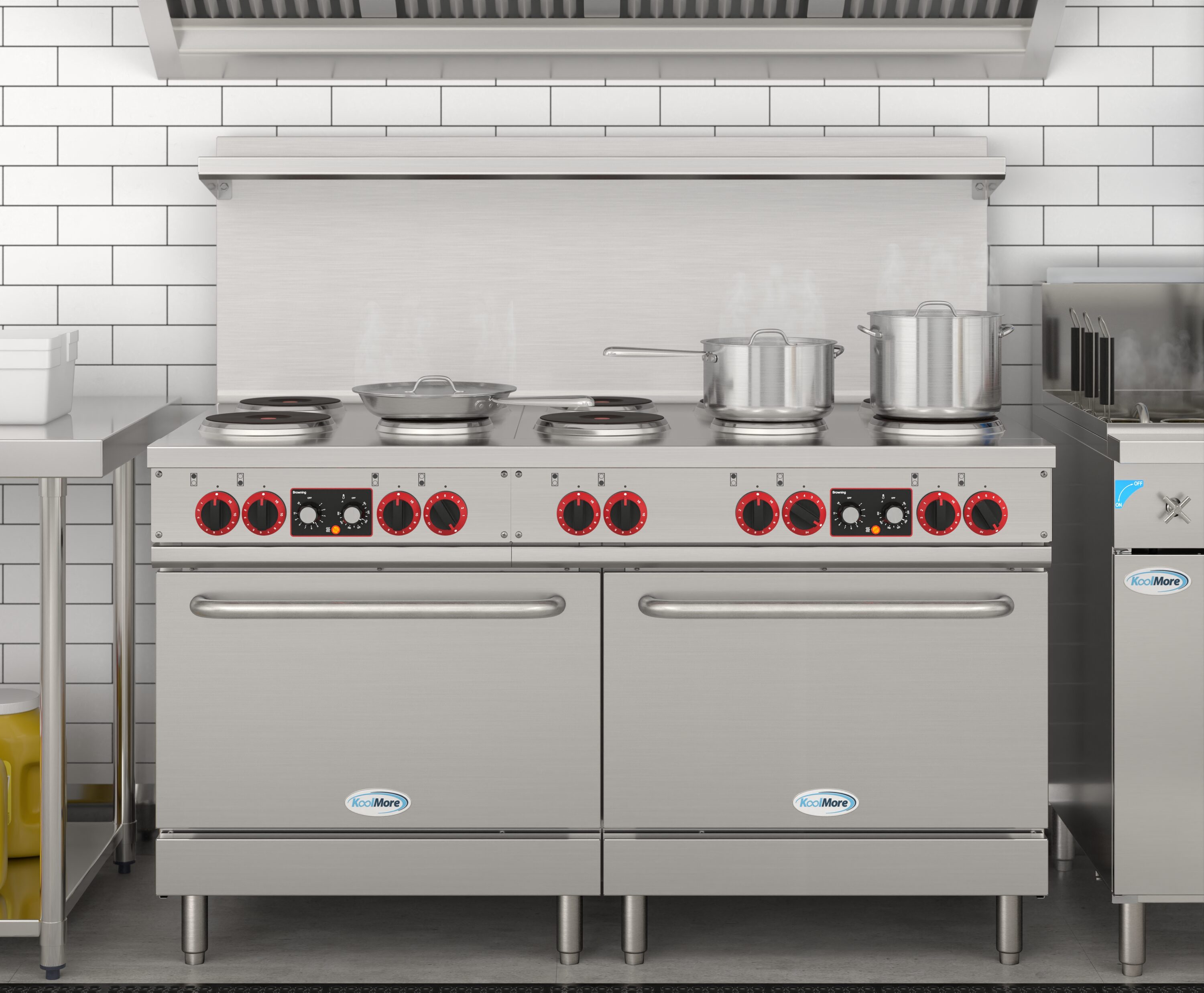 KoolMore LOW-KM-CR60-E Double-Oven-Elec-Ranges - View #2