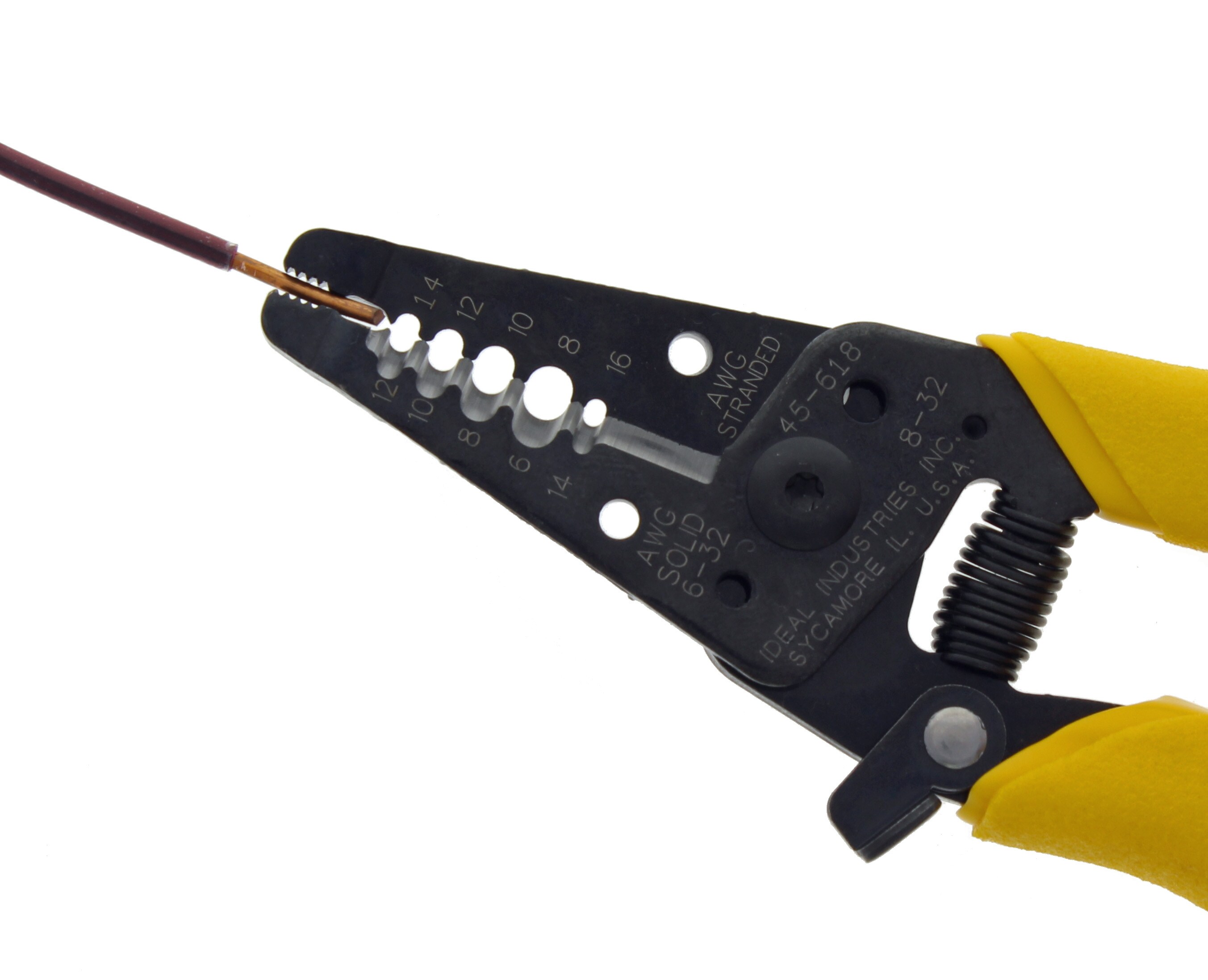 Precision wire stripper, 140 mm, 0.1-0.8 mm