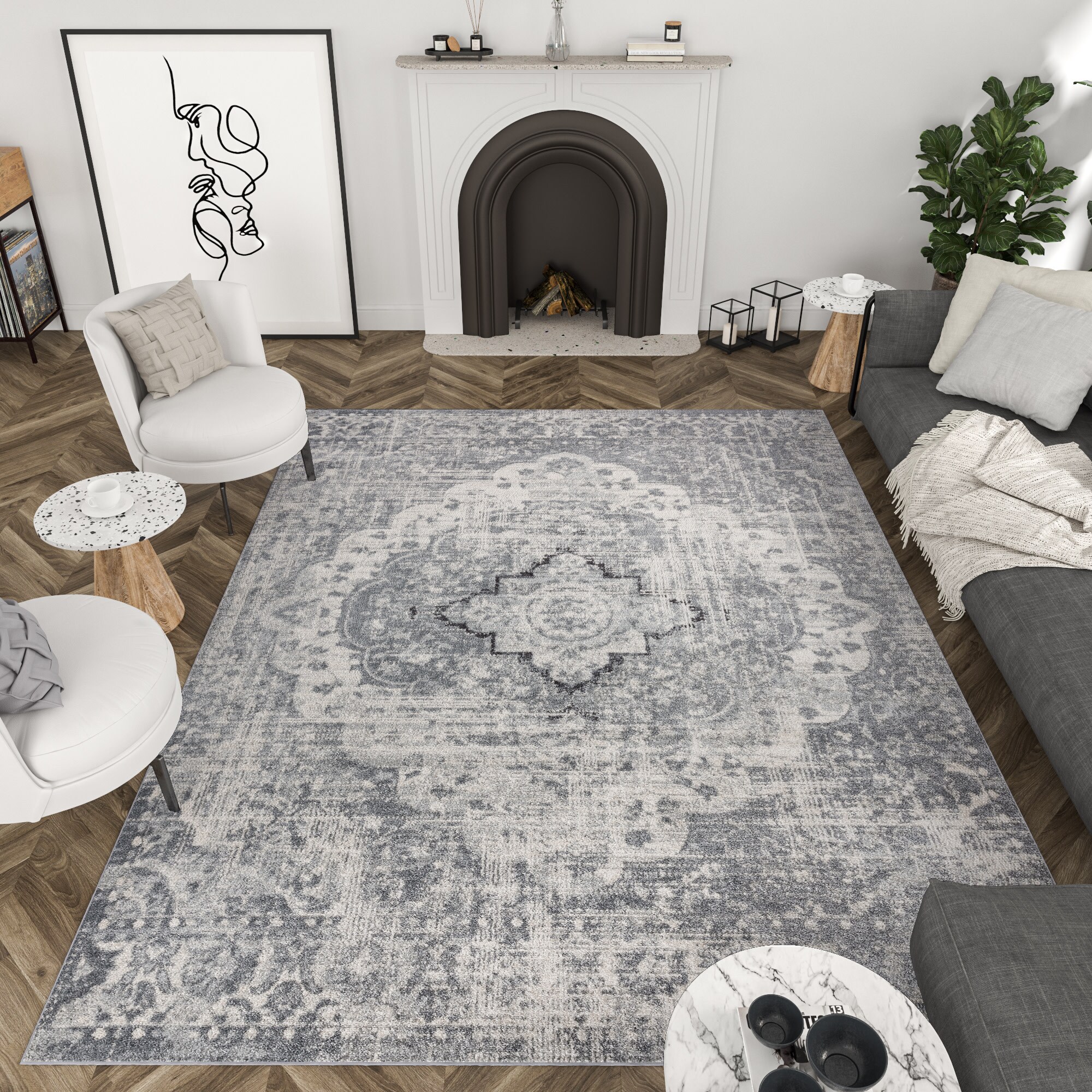Tayse DIA1300 8X10 rugs - View #4