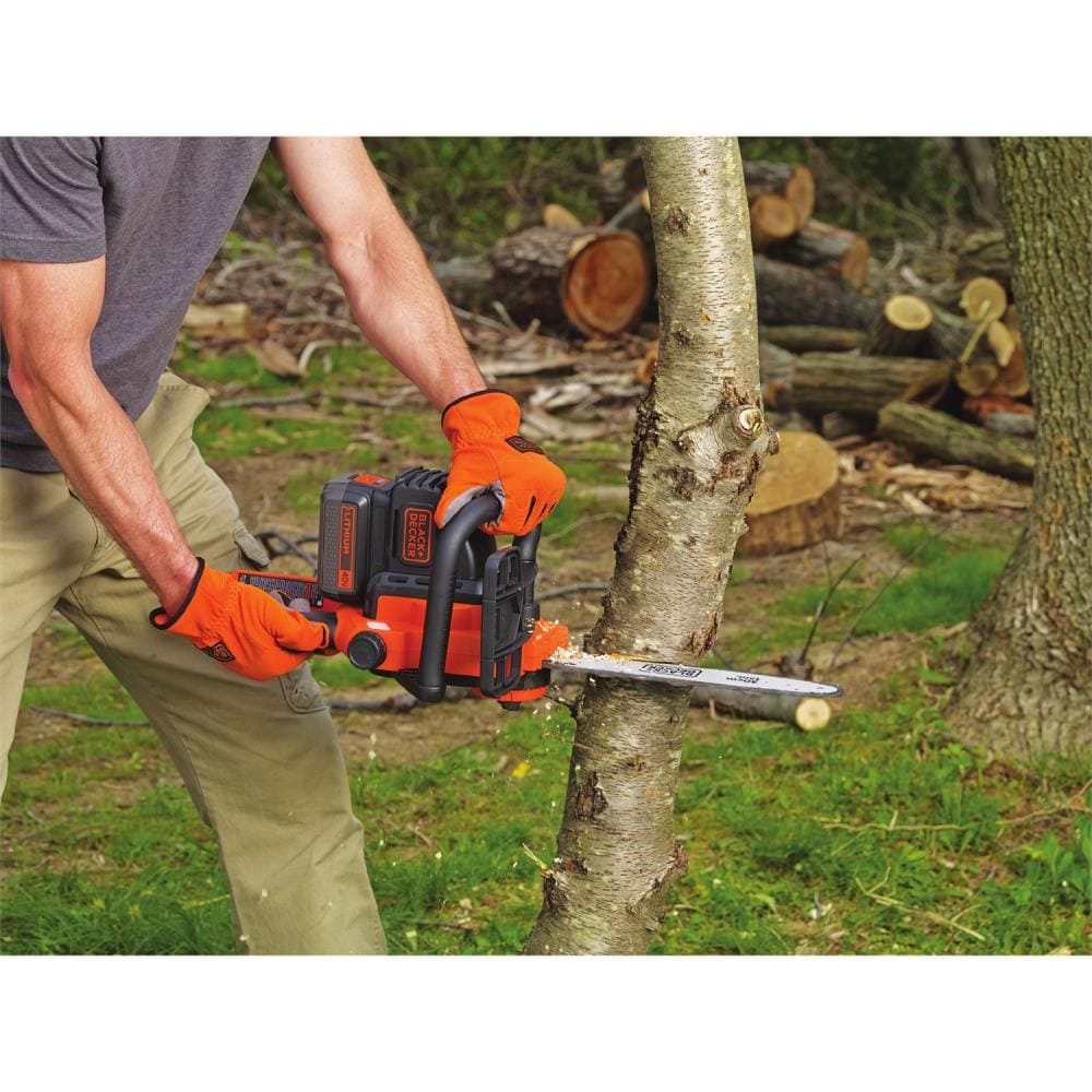 BLACK DECKER 40 Volt Max 12 in Cordless Electric Chainsaw Battery