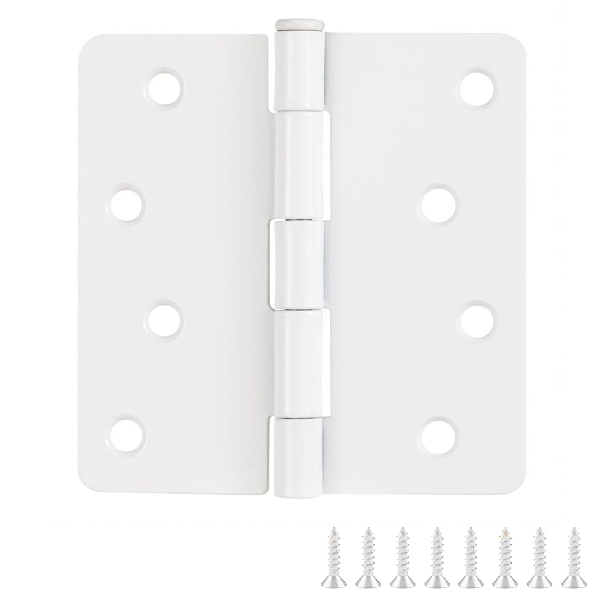 Design House 186056 4-in H x 1/4-in Radius Painted White Butterfly Interior/Exterior Door Hinge 6 -Pack