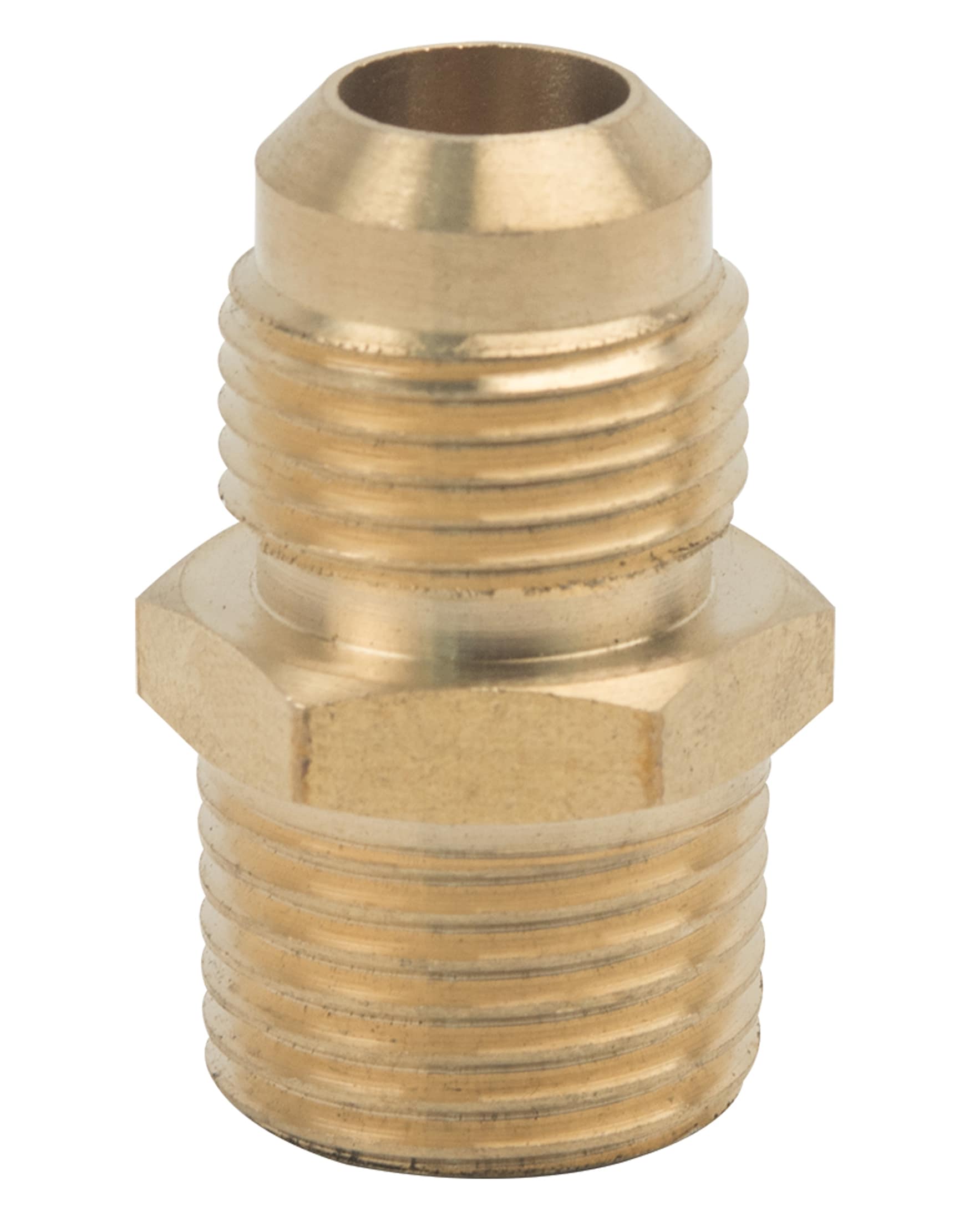Brasscraft 1 2 In X 1 2 In Dia Threaded Flare X Mip Adapter Adapter Fitting In The Brass Fittings Department At Lowes Com