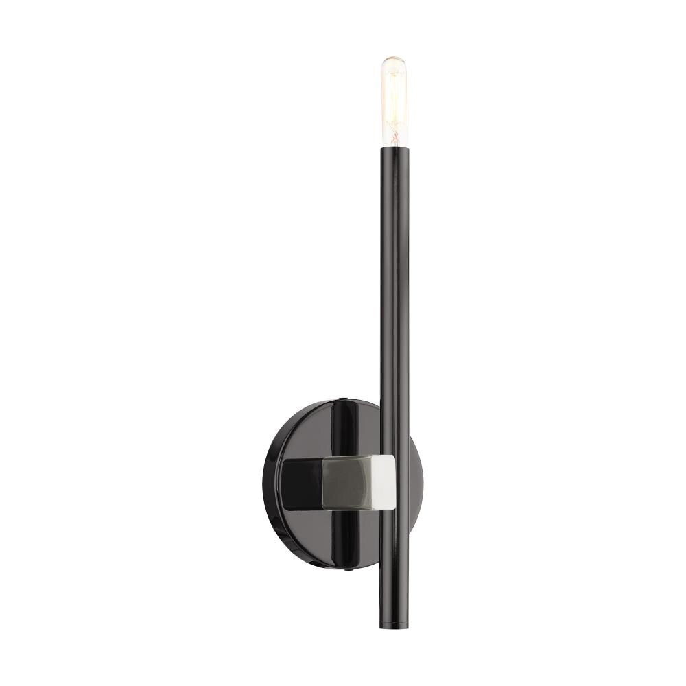 Denmark Black Chrome Slim 1-Light ADA Sconce