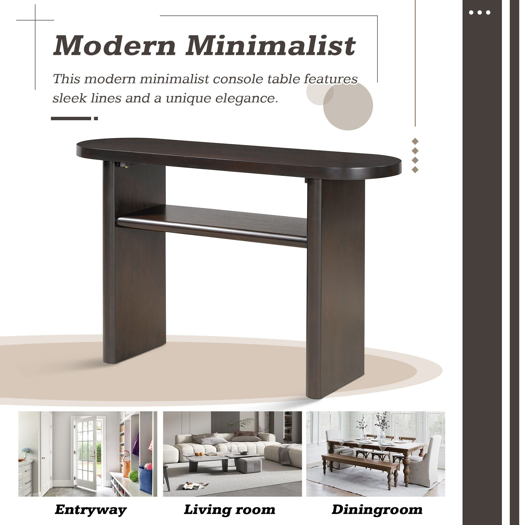 SINOFURN SYA330167BN Console-Sofa-Tables - View #7