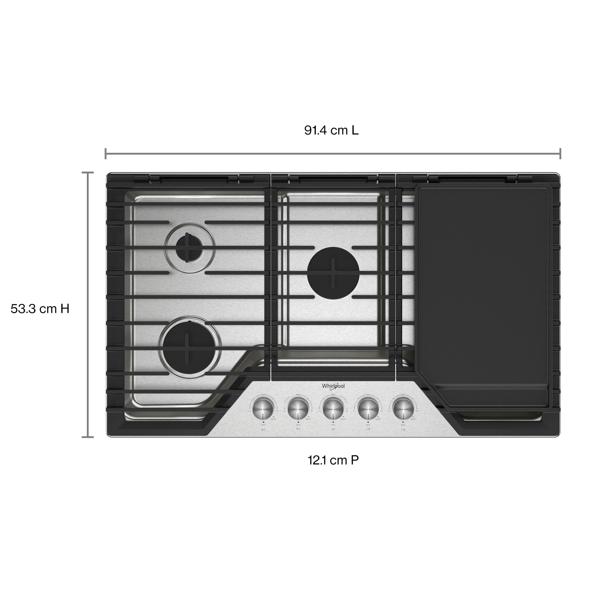 Whirlpool WCGK7536PS Gas-Cktp - View #4