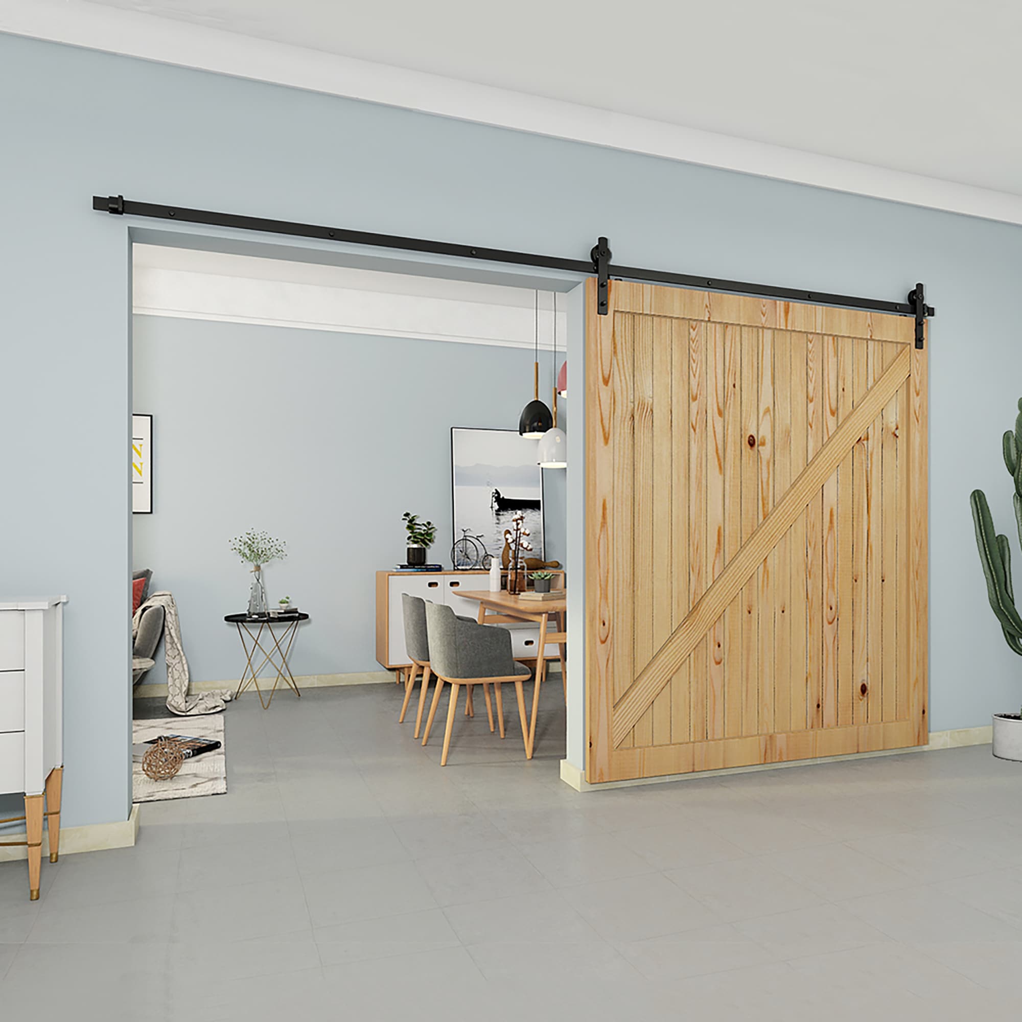 Clihome X0029GCZKH-LTC Barn-Door-Roller-Kits - View #5