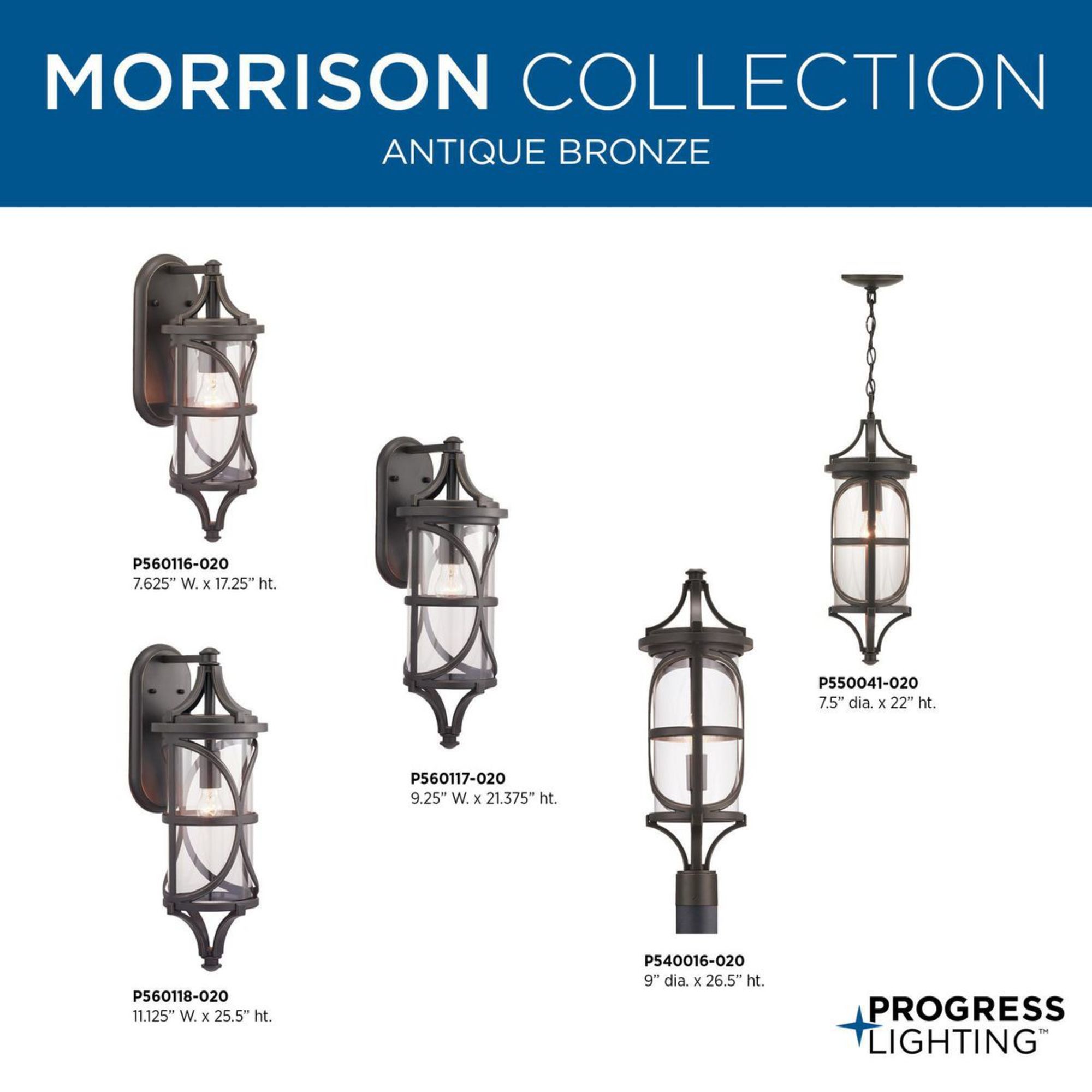 Progress Lighting Morrison 100-Watt 26.5-in Antique Bronze Modern/Contemporary Post Light Progress Lighting Morrison 100-Watt 26.5-in Antique Bronze Modern/Contemporary Post Light
