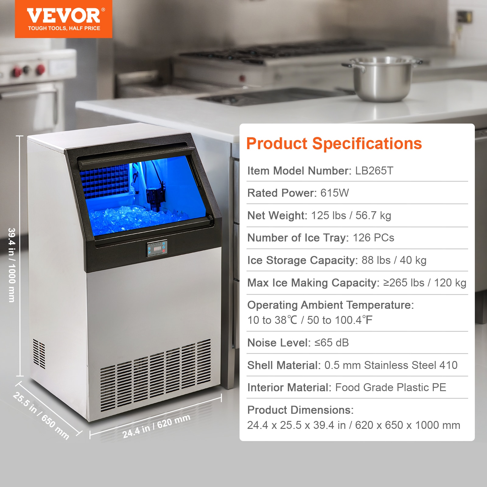 VEVOR FBZBJSKF-E150F001V1 Ice-Makers - View #8