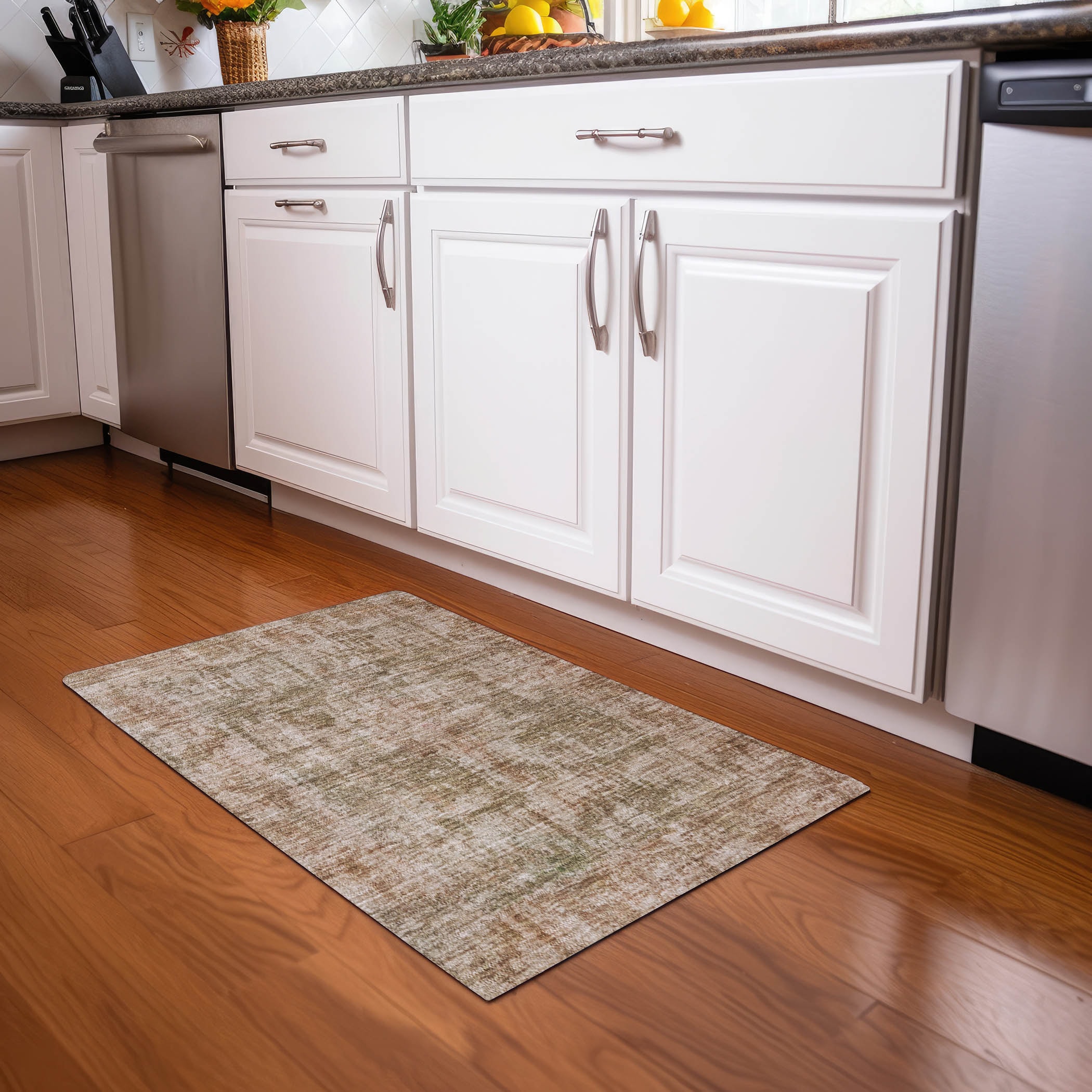 Addison Rugs ACN1627BG20X30 Chantille ACN1627BG 1 x 2 (ft) Loomed Polyester Beige Rectangular Indoor/Outdoor Machine washable Area rug