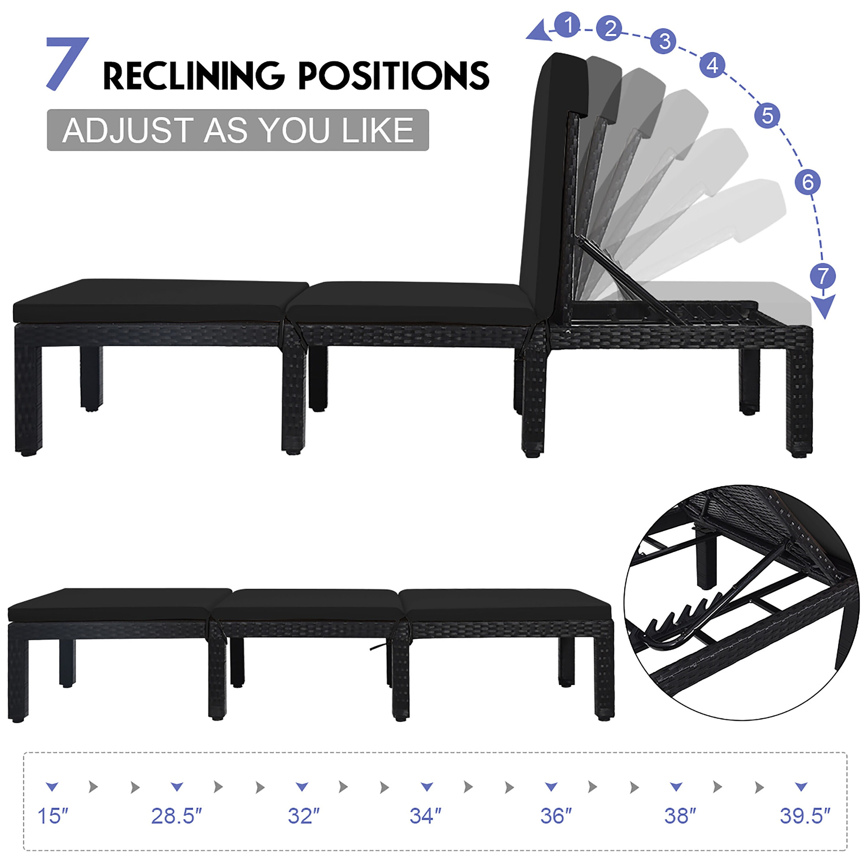 Costway HW68749TU-DK Patio-Chairs - View #4
