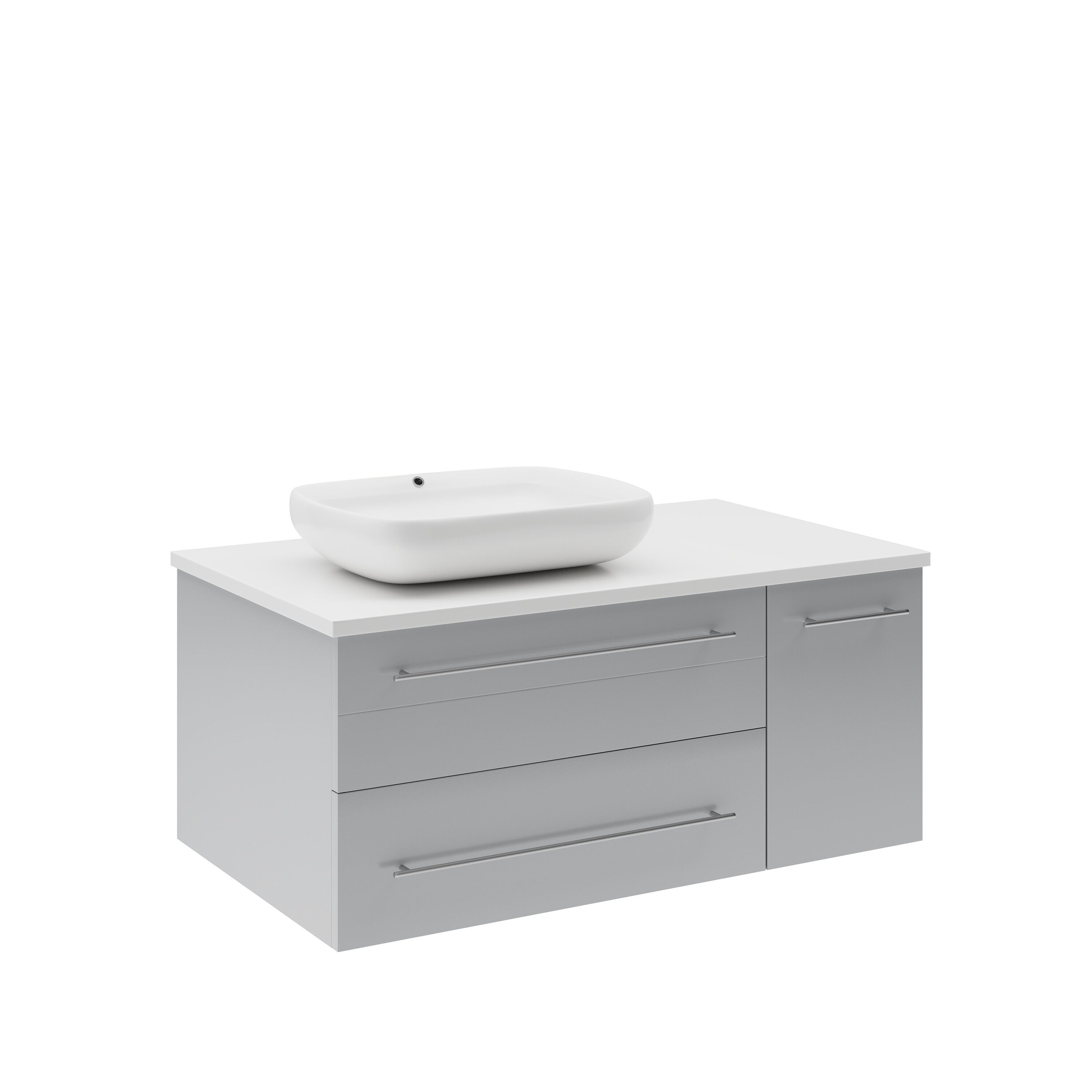 Fresca FCB6136GR-VSL-L-CWHV Bath-Vanity-Combo - View #2