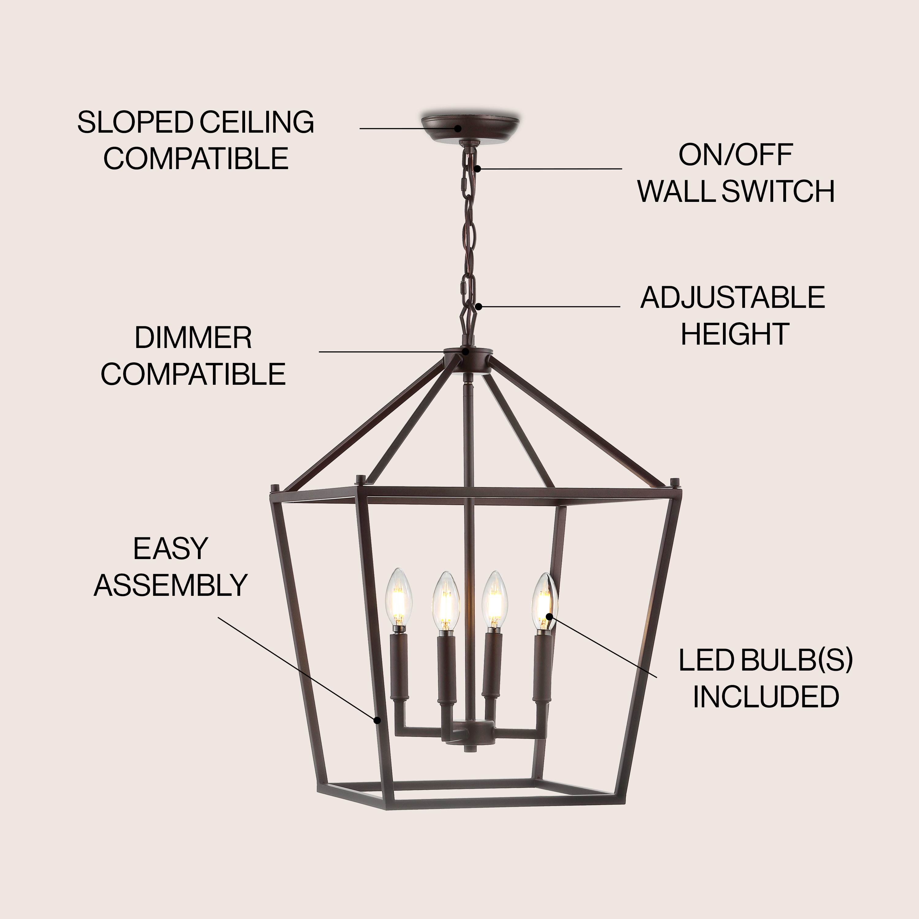 JONATHAN  Y JYL7437A Pendant-Lights - View #3