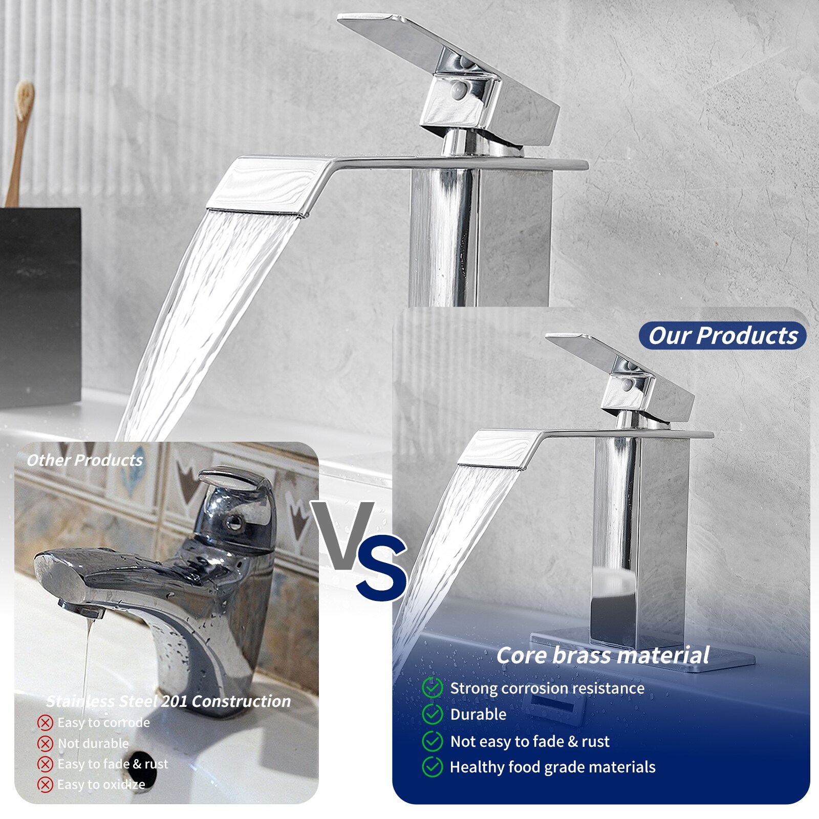 BWE A-96004-CHROME Lavatory-Faucets - View #8