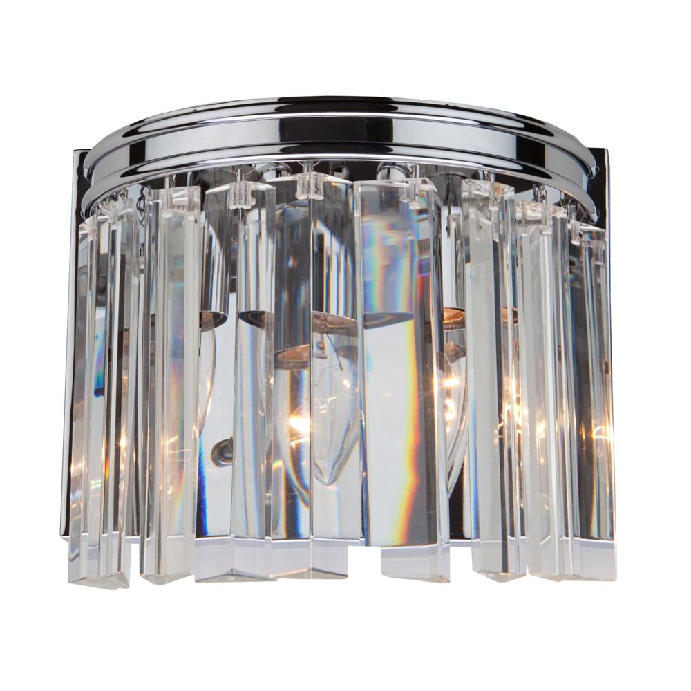 ARTCRAFT AC10402CH El Dorado 8.75-in W 2-Light Chrome Transitional Wall Sconce