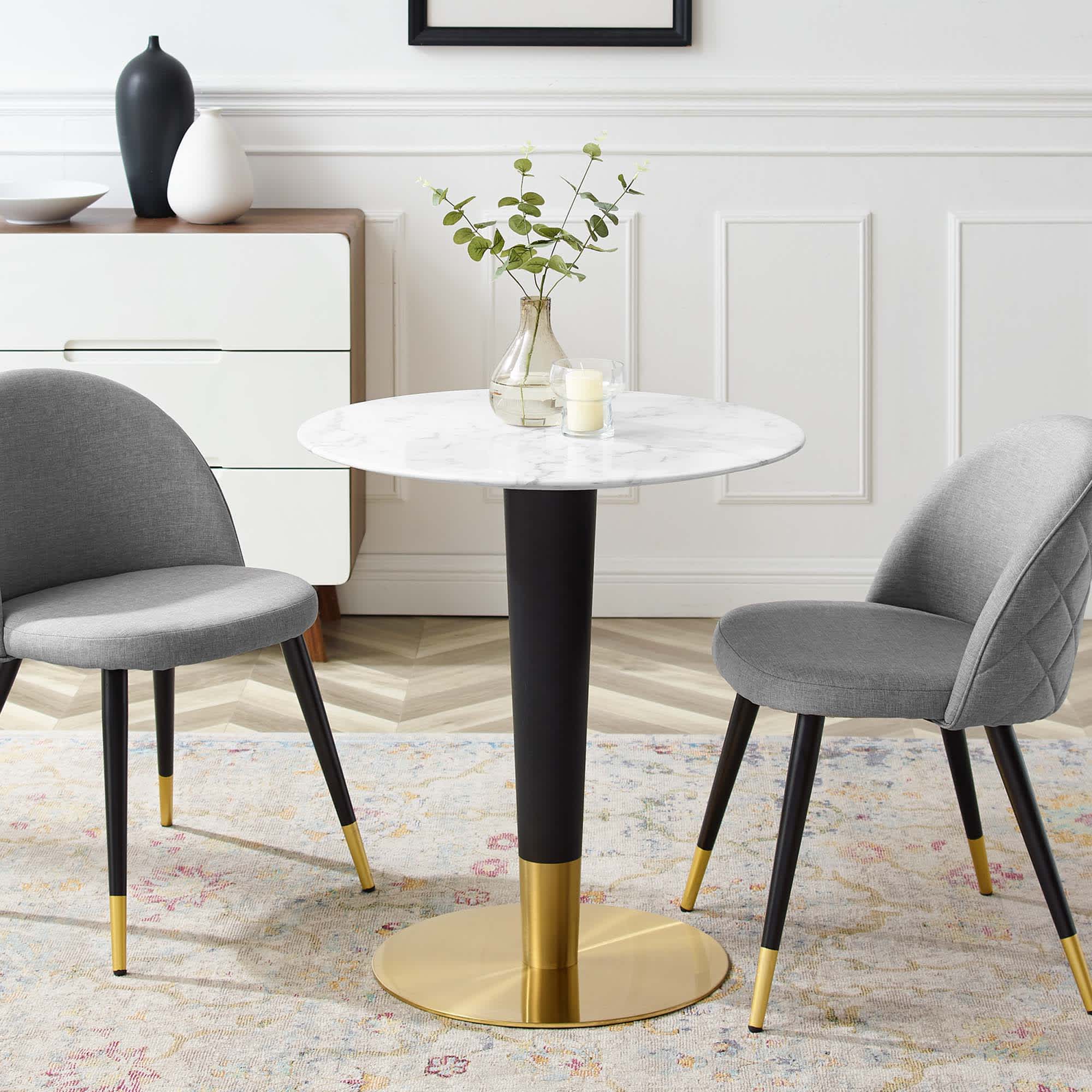 Modway EEI-5121-GLD-WHI Dining-Tables - View #2