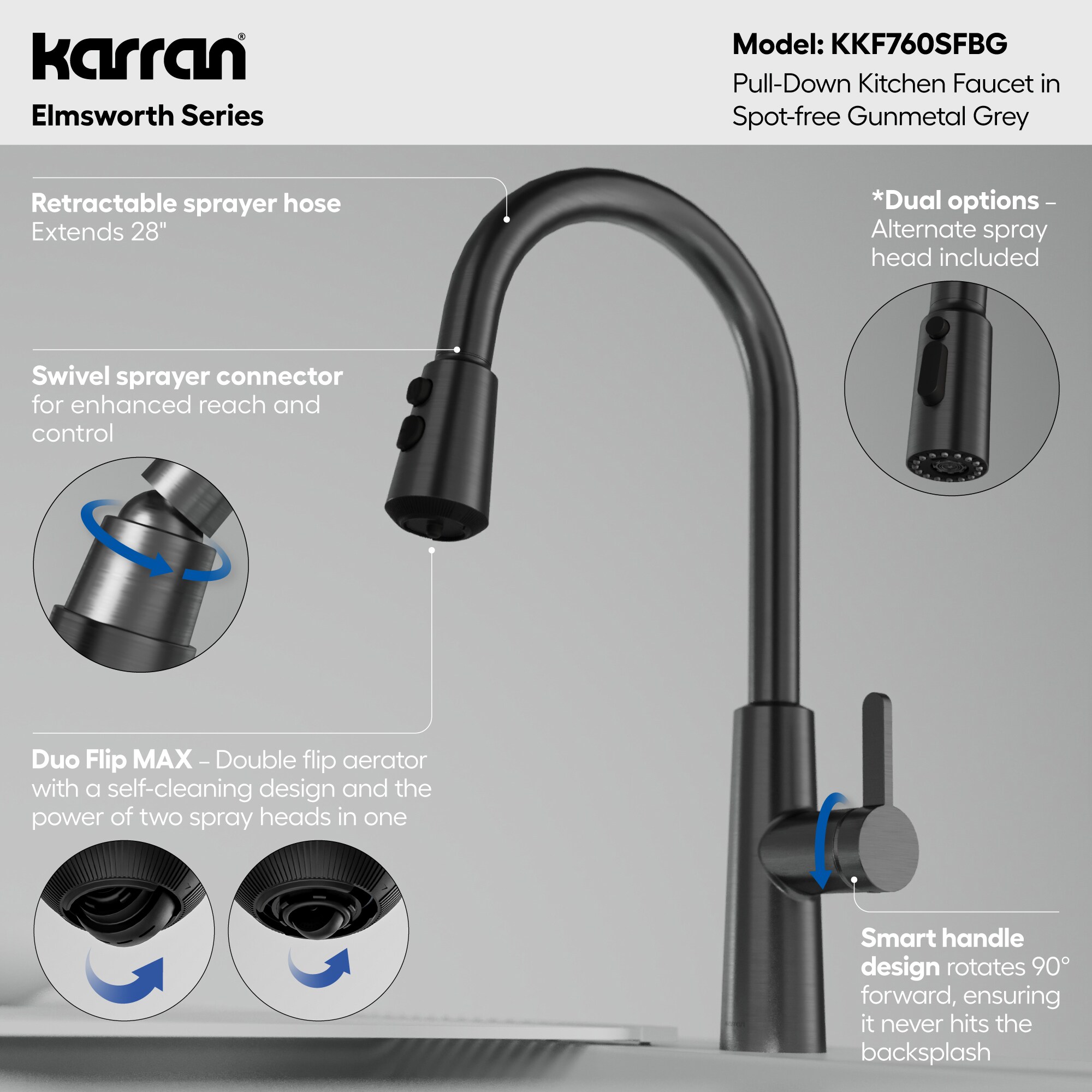 Karran KKF760SFGG Kitchen-Faucets - View #4