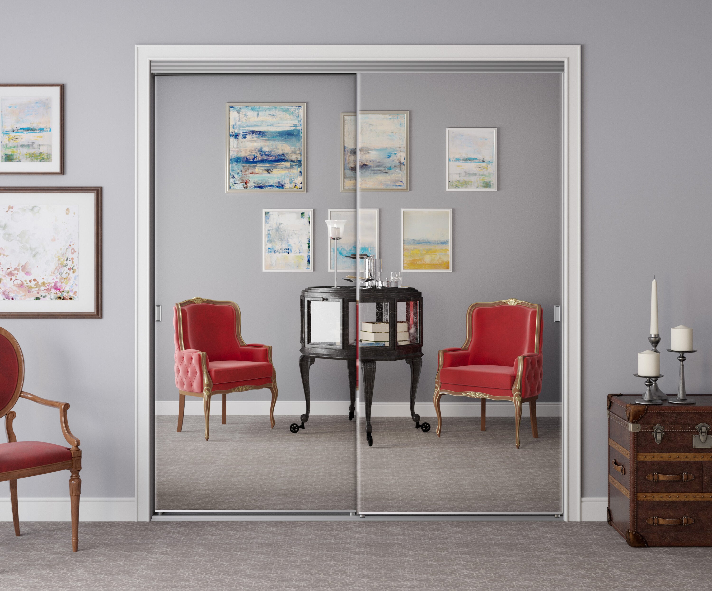 Custom Door & Mirror SB2-7280C Bifold-Sliding-Closet-Doors - View #4