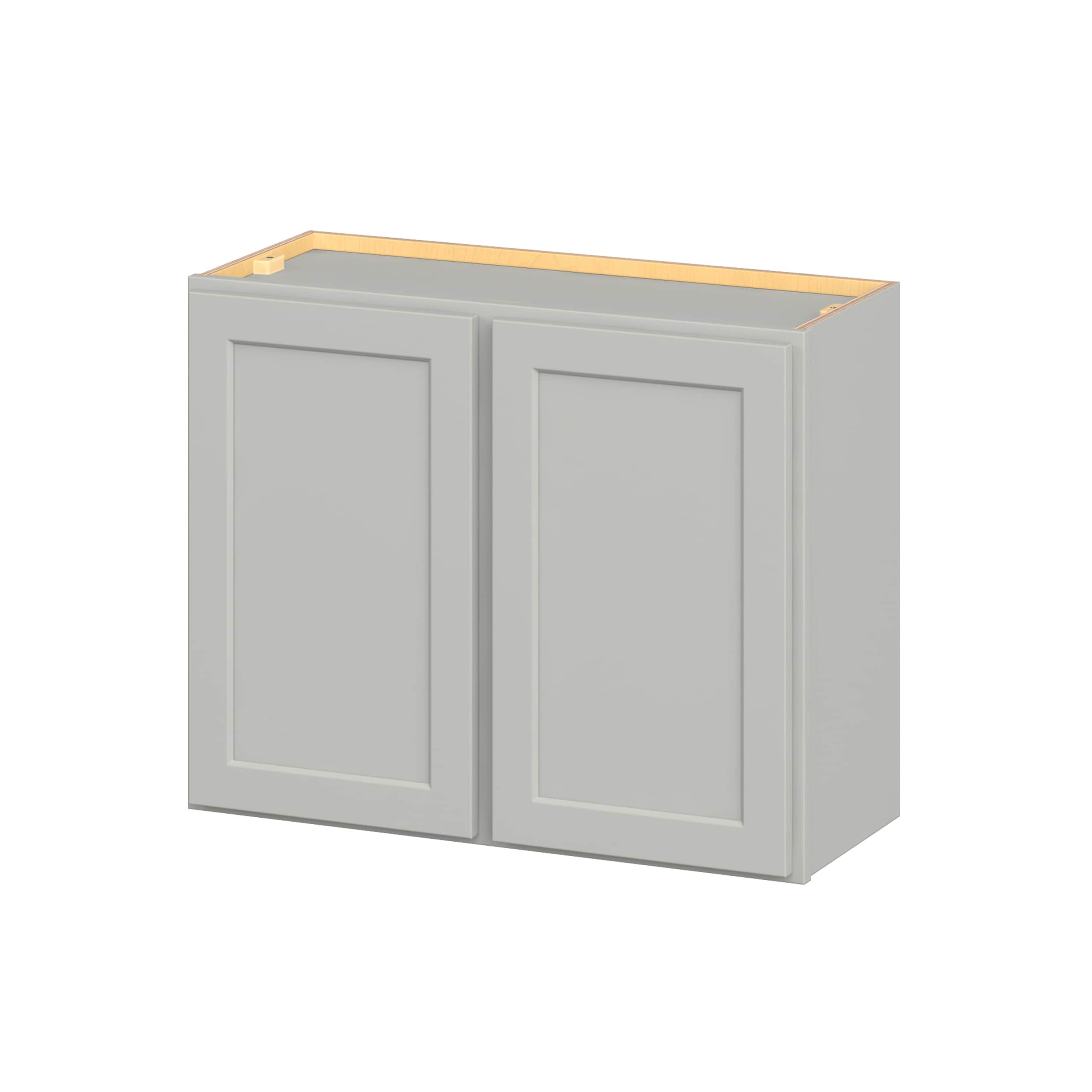 Hugo&Borg W3024-JA PRO Jasper 30-in W x 24-in H x 12-in D Whisper Gray Wall Ready to assemble Plywood Cabinet (Flat Panel Shaker)