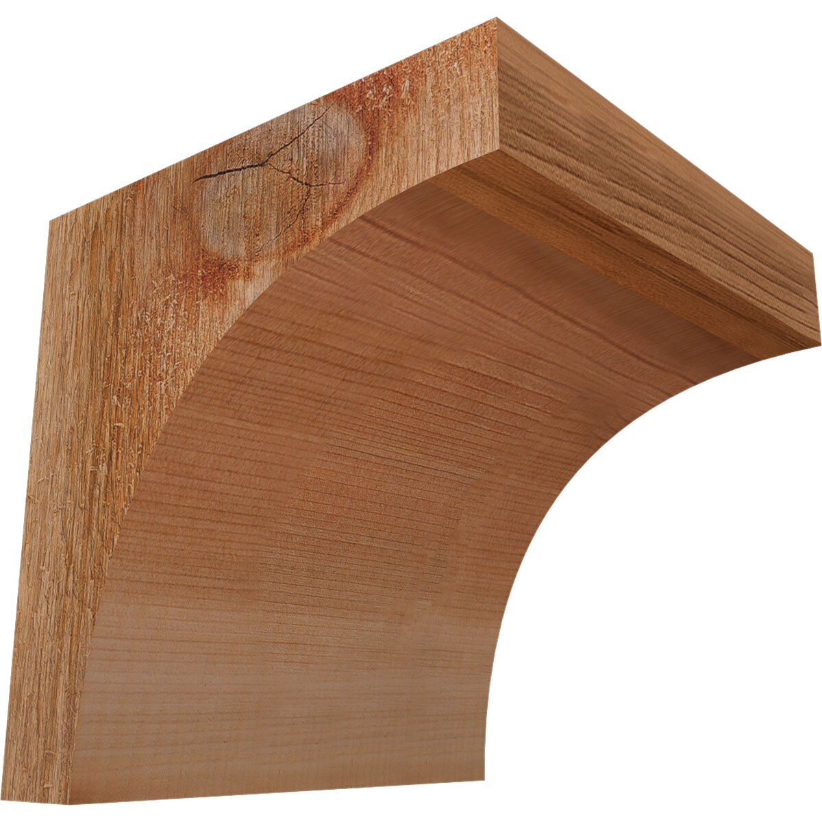 Ekena Millwork COR06X06X06HUN00RWR 6-in x 6-in x 6-in Huntington Unfinished Western red cedar Wood Paintable/Stainable Corbel