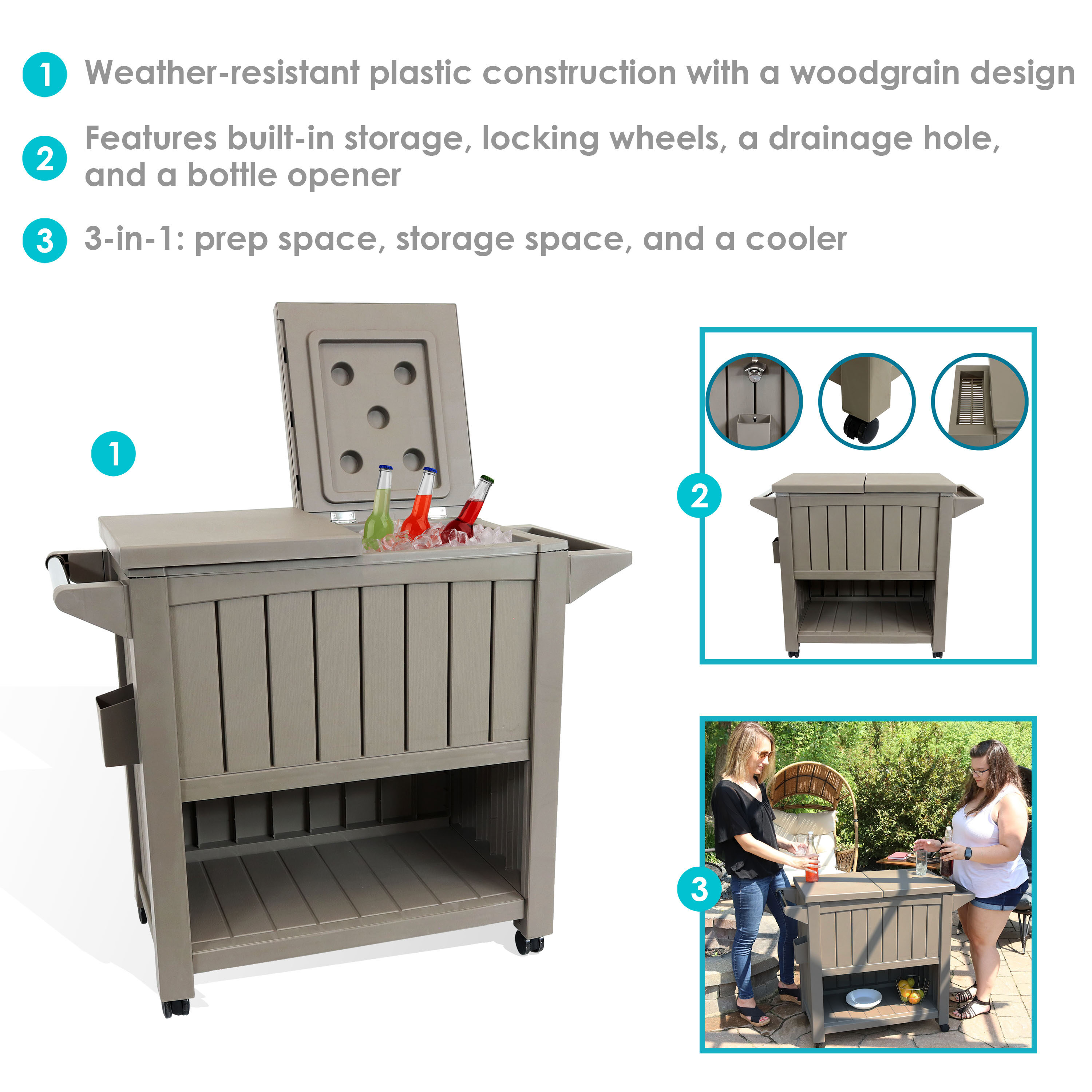 Sunnydaze Decor TST-016 Serving-Trays-Caddies - View #4