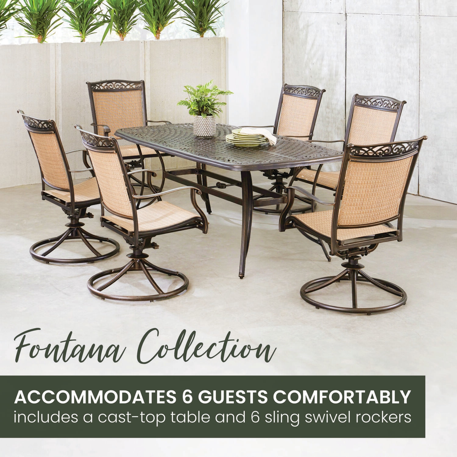 Hanover FNTDN7PCSWC Patio-Dining-Sets - View #3