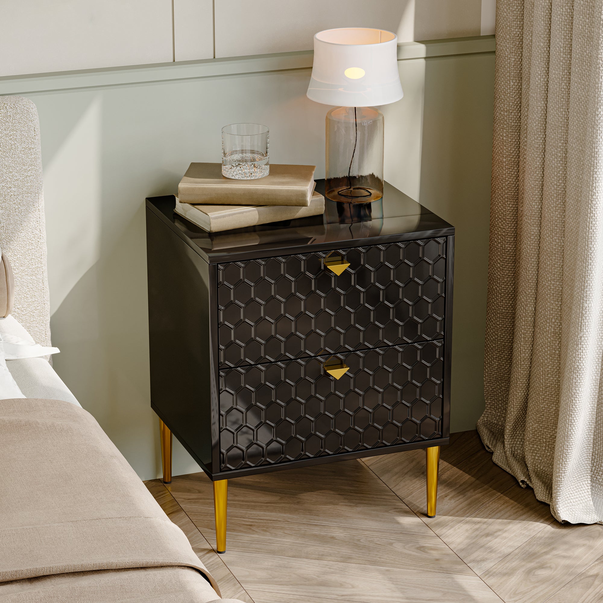 Boyel Living BL-JH-013-BK nightstands - View #3